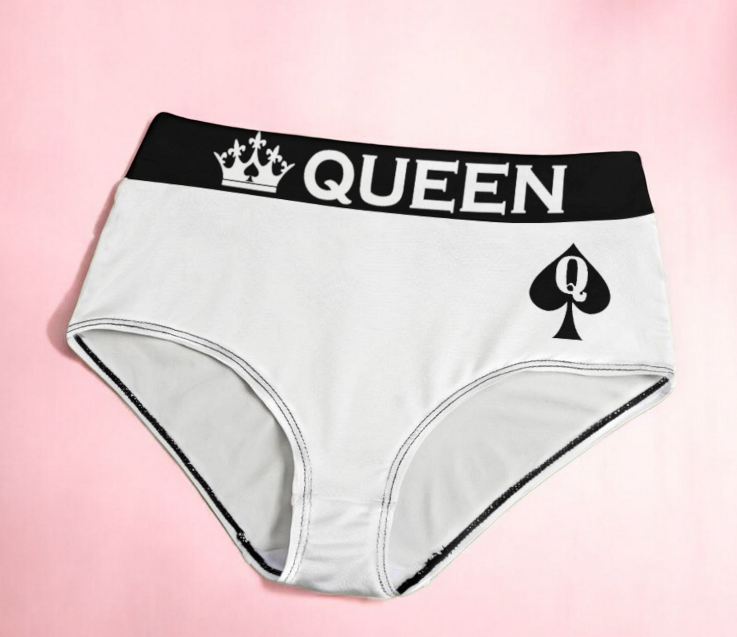 Queen of Spades Hotwife Panties - Built for BBC, Perfect for Spicy Nights - High-Waisted Comfort, Sexy Style – Ideal for Confident Queens