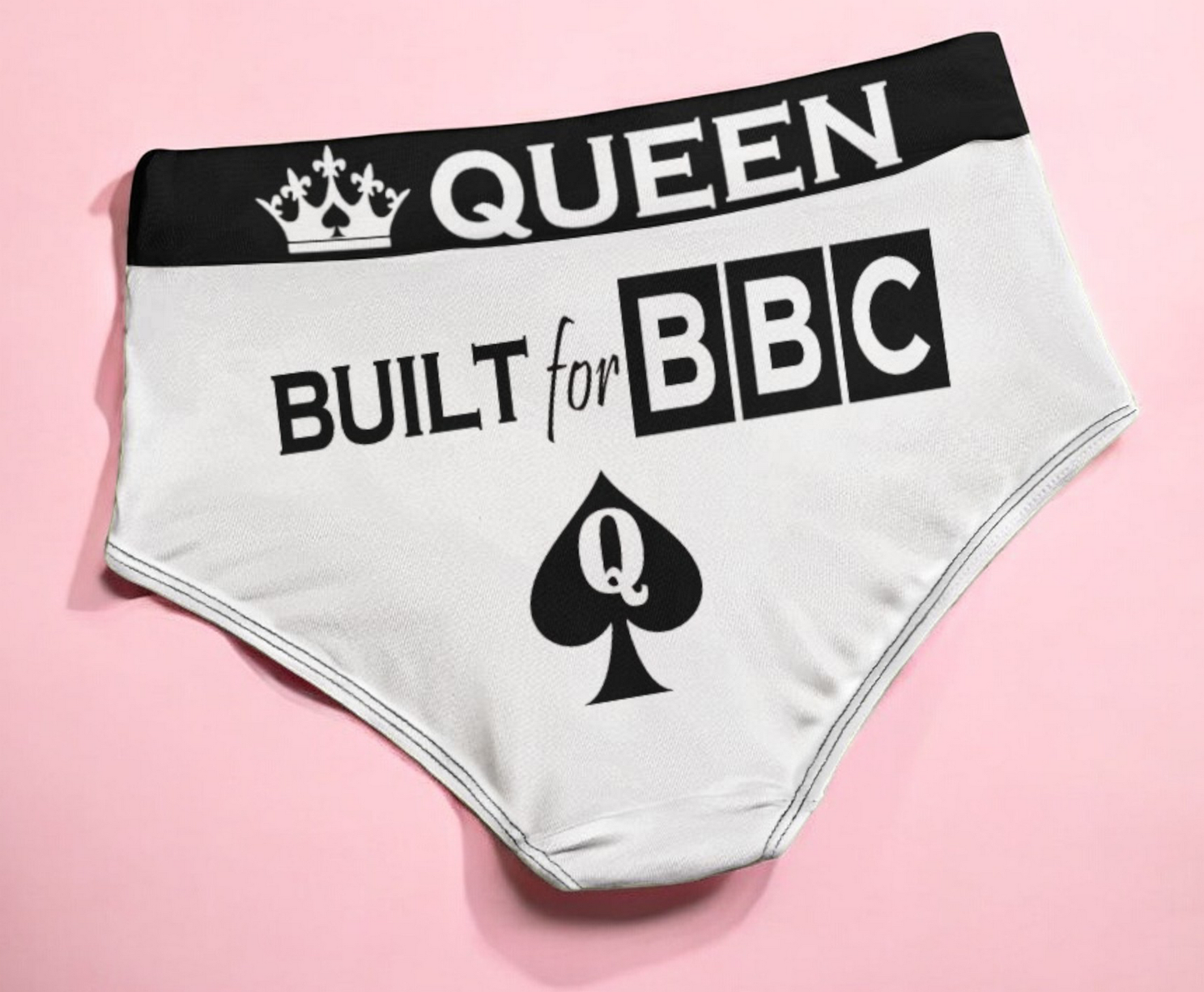 Queen of Spades Hotwife Panties - Built for BBC, Perfect for Spicy Nights - High-Waisted Comfort, Sexy Style – Ideal for Confident Queens