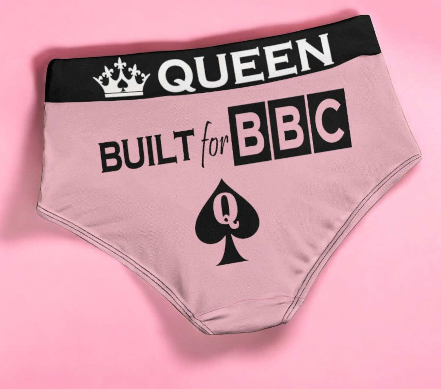 Queen of Spades Hotwife Panties - Built for BBC, Perfect for Spicy Nights - High-Waisted Comfort, Sexy Style – Ideal for Confident Queens