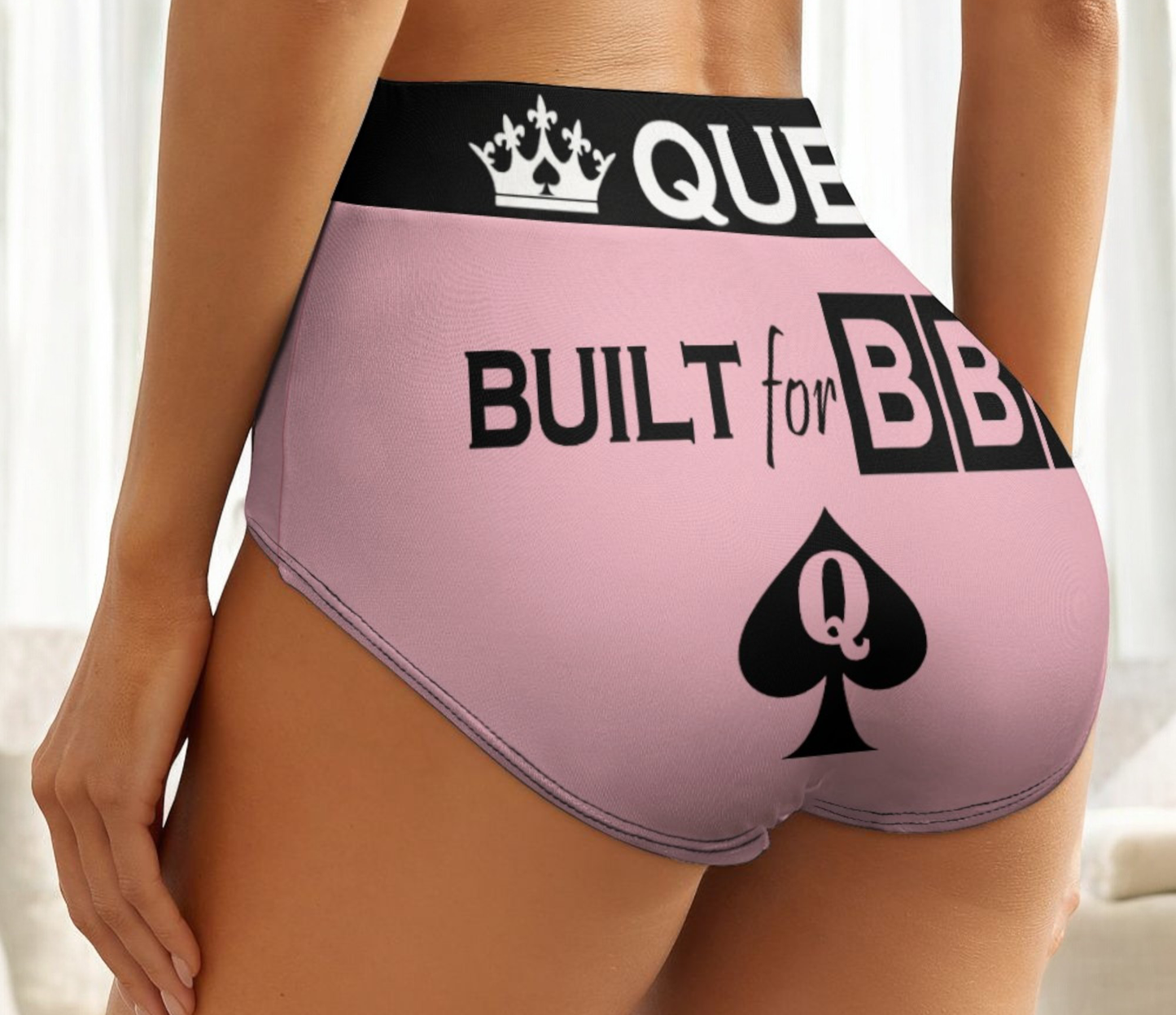 Queen of Spades Hotwife Panties - Built for BBC, Perfect for Spicy Nights - High-Waisted Comfort, Sexy Style – Ideal for Confident Queens