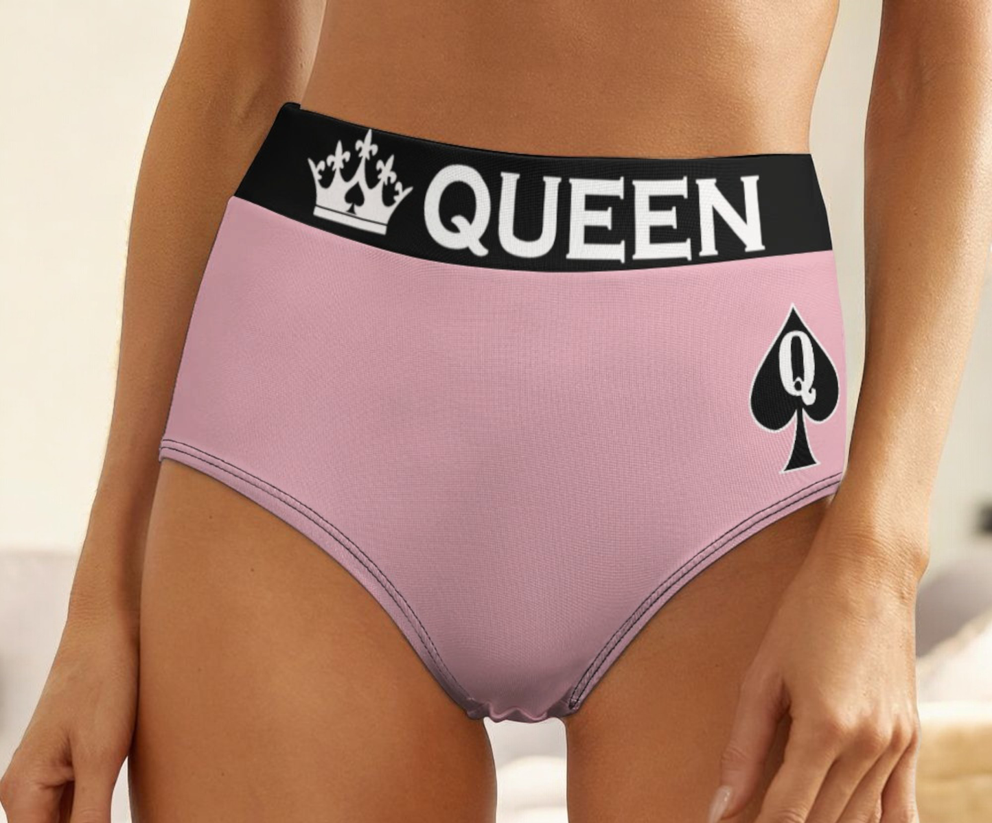 Queen of Spades Hotwife Panties - Built for BBC, Perfect for Spicy Nights - High-Waisted Comfort, Sexy Style – Ideal for Confident Queens