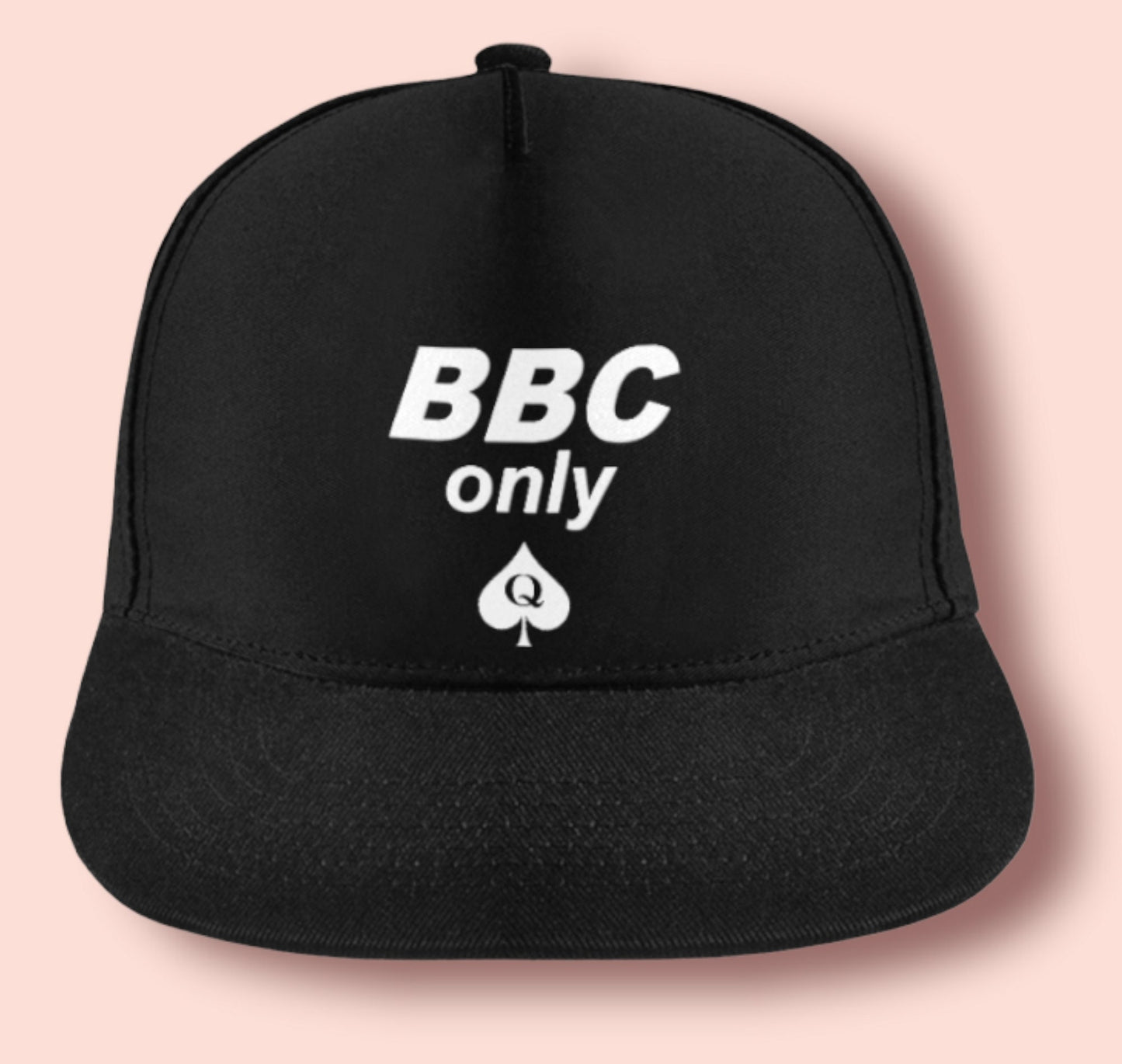 BBC ONLY Snapback Cap - Hotwife, Slut Clothing - Cuckolding Apparel - QOS Queen of Spades Hat - Bold Adult Fashion Statement for Confidence