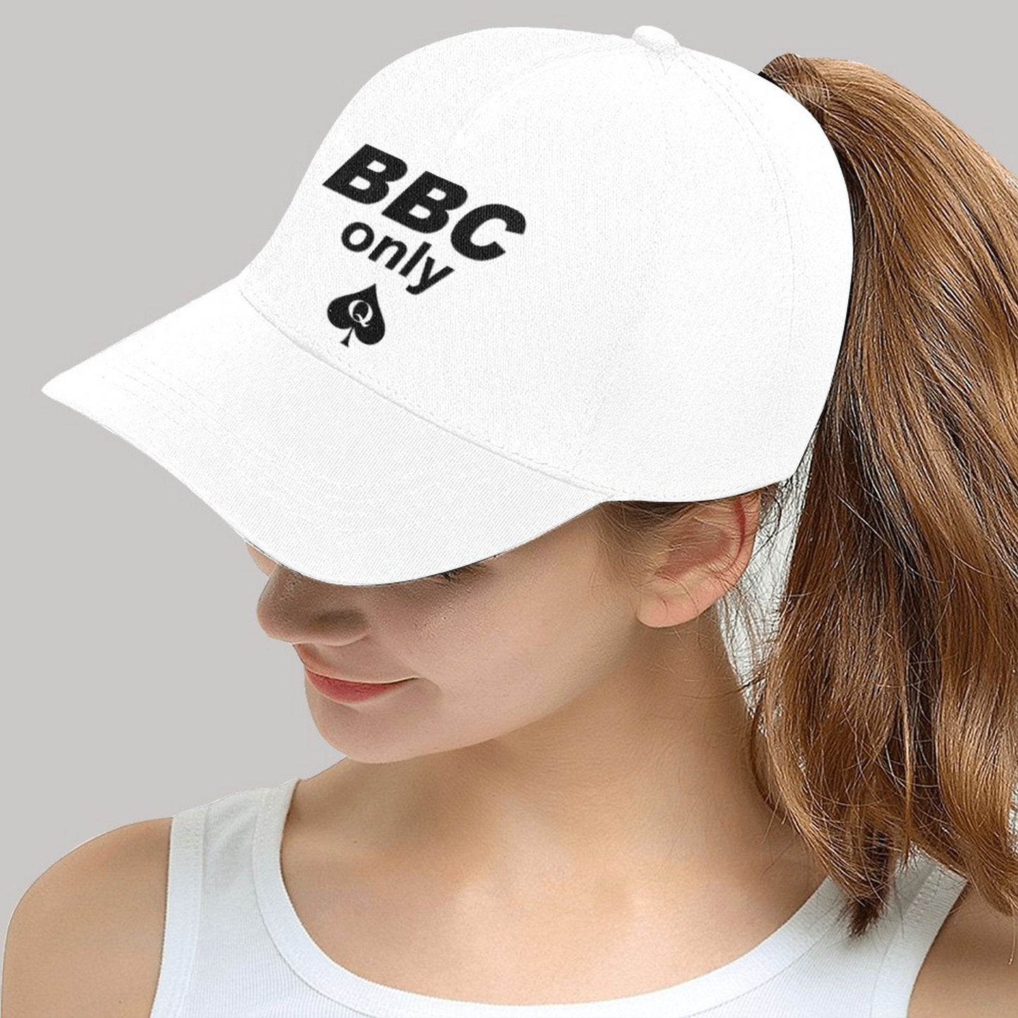 BBC ONLY Snapback Cap - Hotwife, Slut Clothing - Cuckolding Apparel - QOS Queen of Spades Hat - Bold Adult Fashion Statement for Confidence