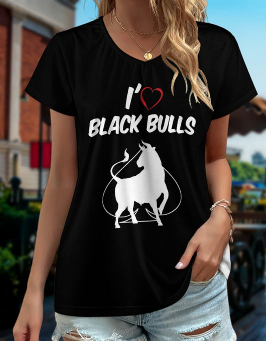 I LOVE BLACK BULL tshirt, queen off spades tshirt, qos t-shirt,t-shirt bbc, Cuckold Womens t-shirt,, slut clothing, black bull