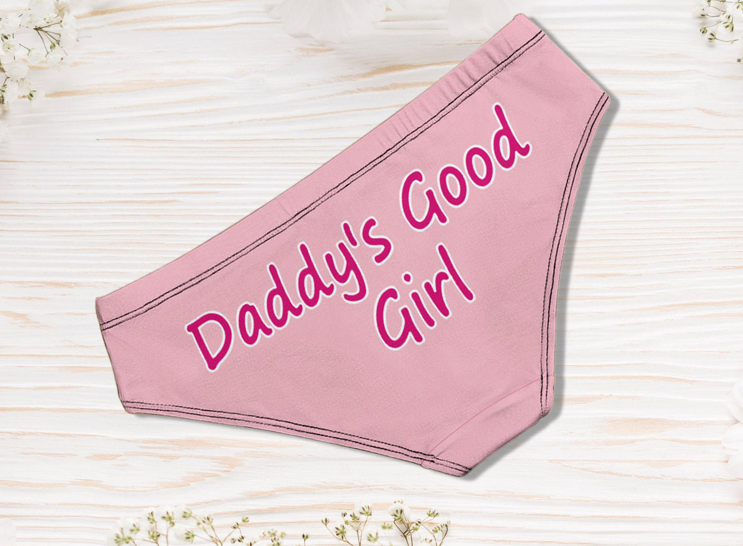 Panties DADDY'S GOOD GIRL, slut clothing, cuckolding, hotwife panties, slut clothing, naughty  panties