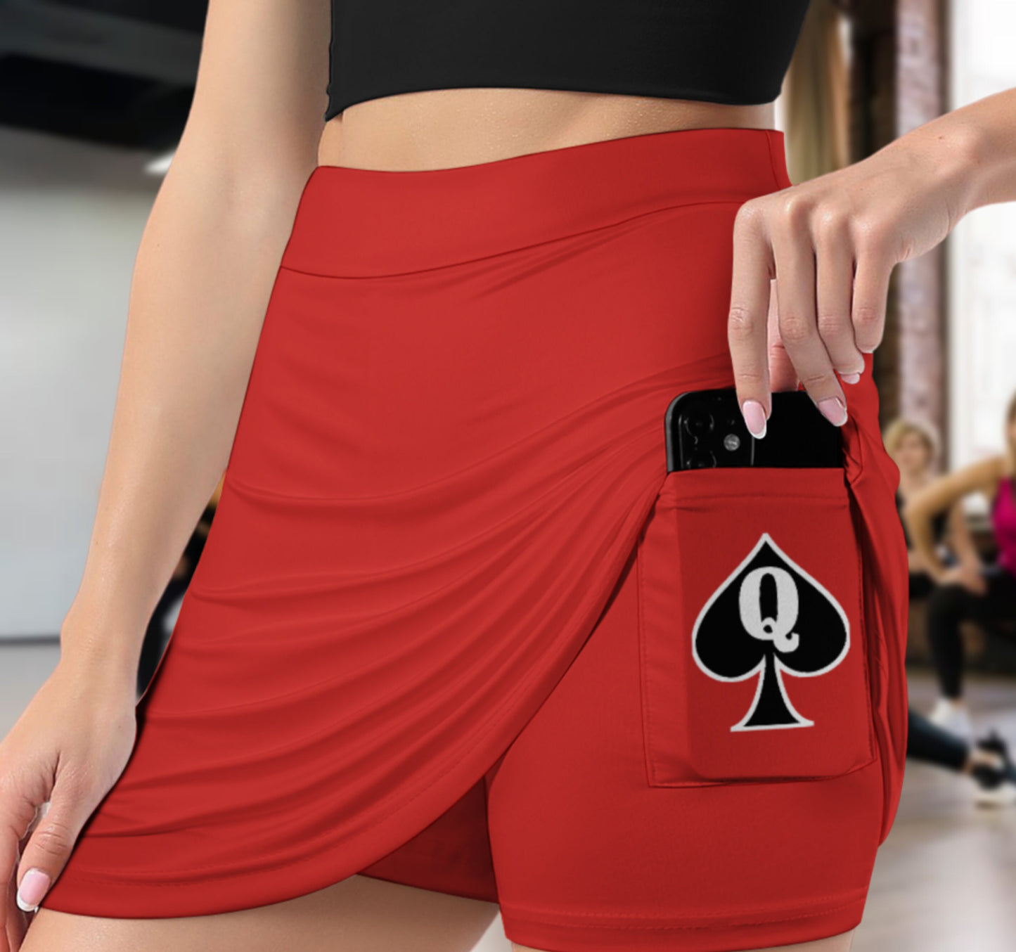 QUEEN OF SPADES  Skorts With Pocket,cuckolding, hotwife dress, qos dress, queen of spades clothing, bbc  dress, qos skirt, large size