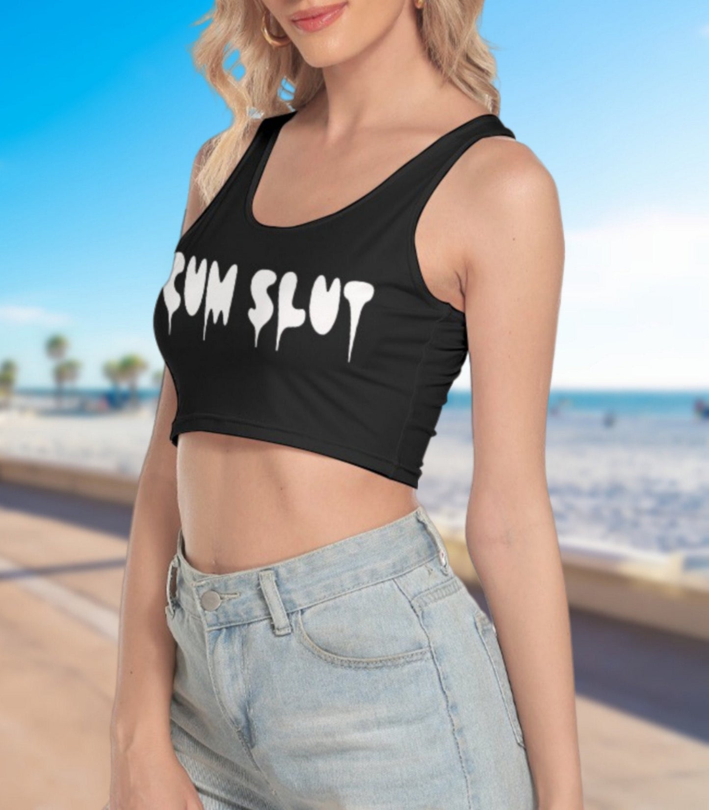 Hotwife crop Tank  tshirt, Cuckold Womens t-shirt,, slut clothing, large size, Hotwife Clothes, Cuckold, Swinger Clothing, hotwife clothes,