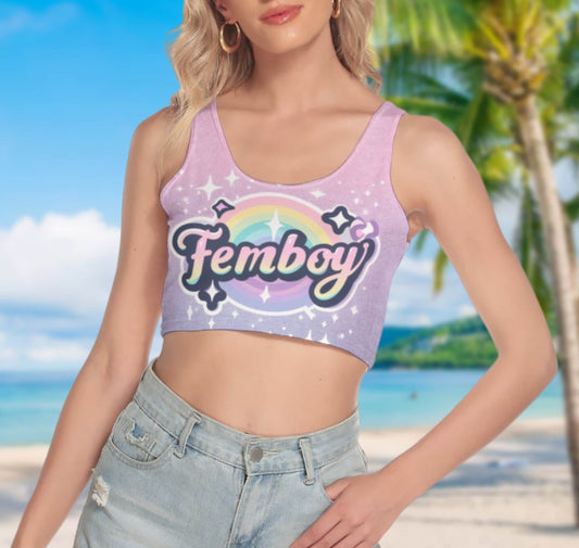 FEMBOY croc top , sissy tshirt, girlboy, femboy,, slut clothing, crossdresser, LGBTQ, femboy, sissy croc top.