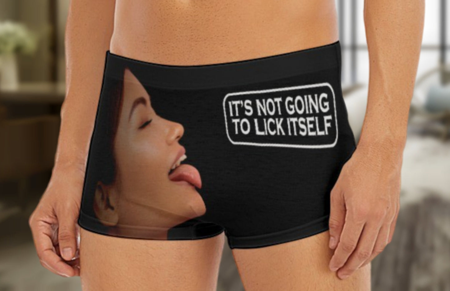 It's Not Going to Lick Itself" Boxer Briefs – Playful & Bold Underwear