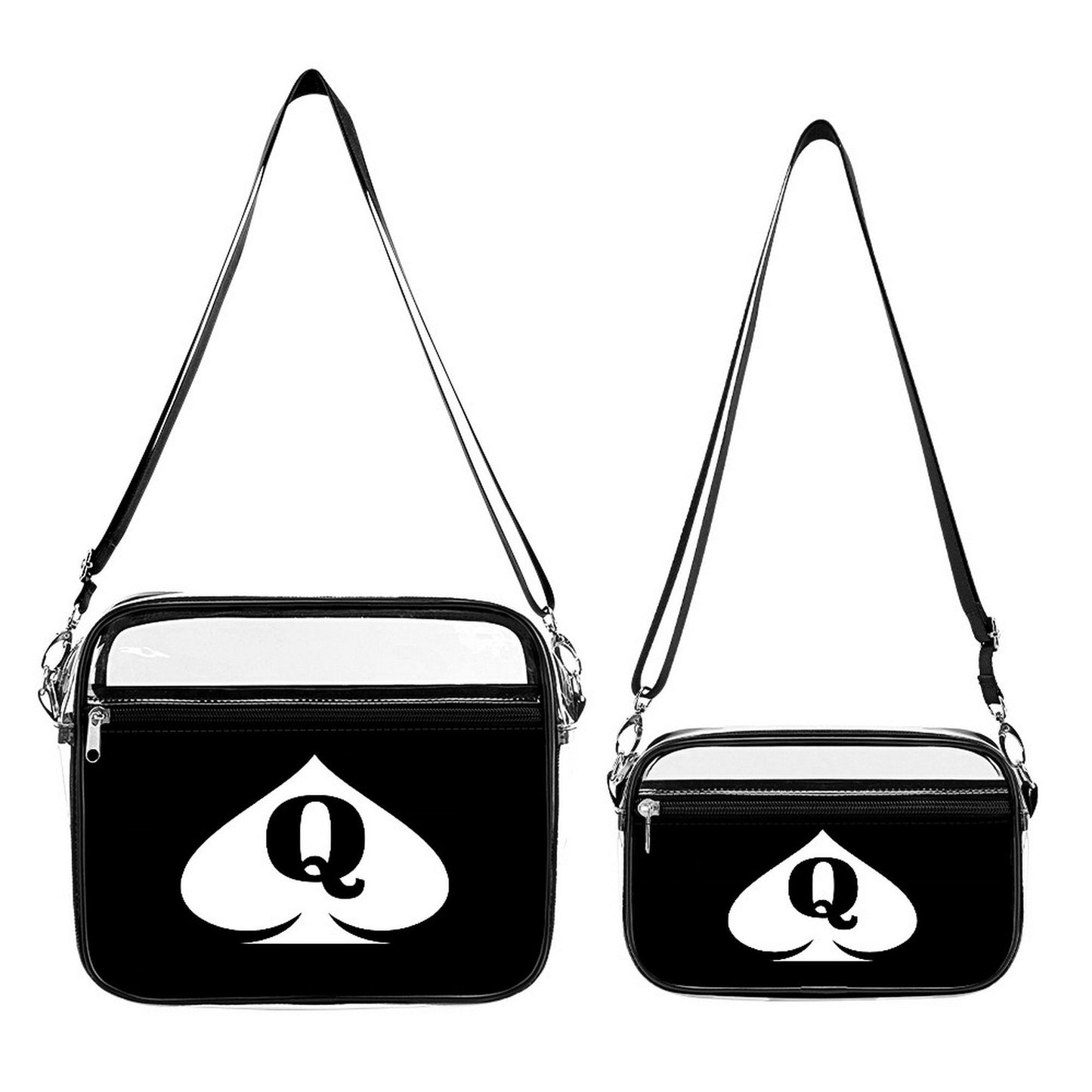 QUEEN OF SPADES Transparent bag set Two piece, cuckolding, hotwife bag, qos bag, queen of spadess clothing, queen of spades