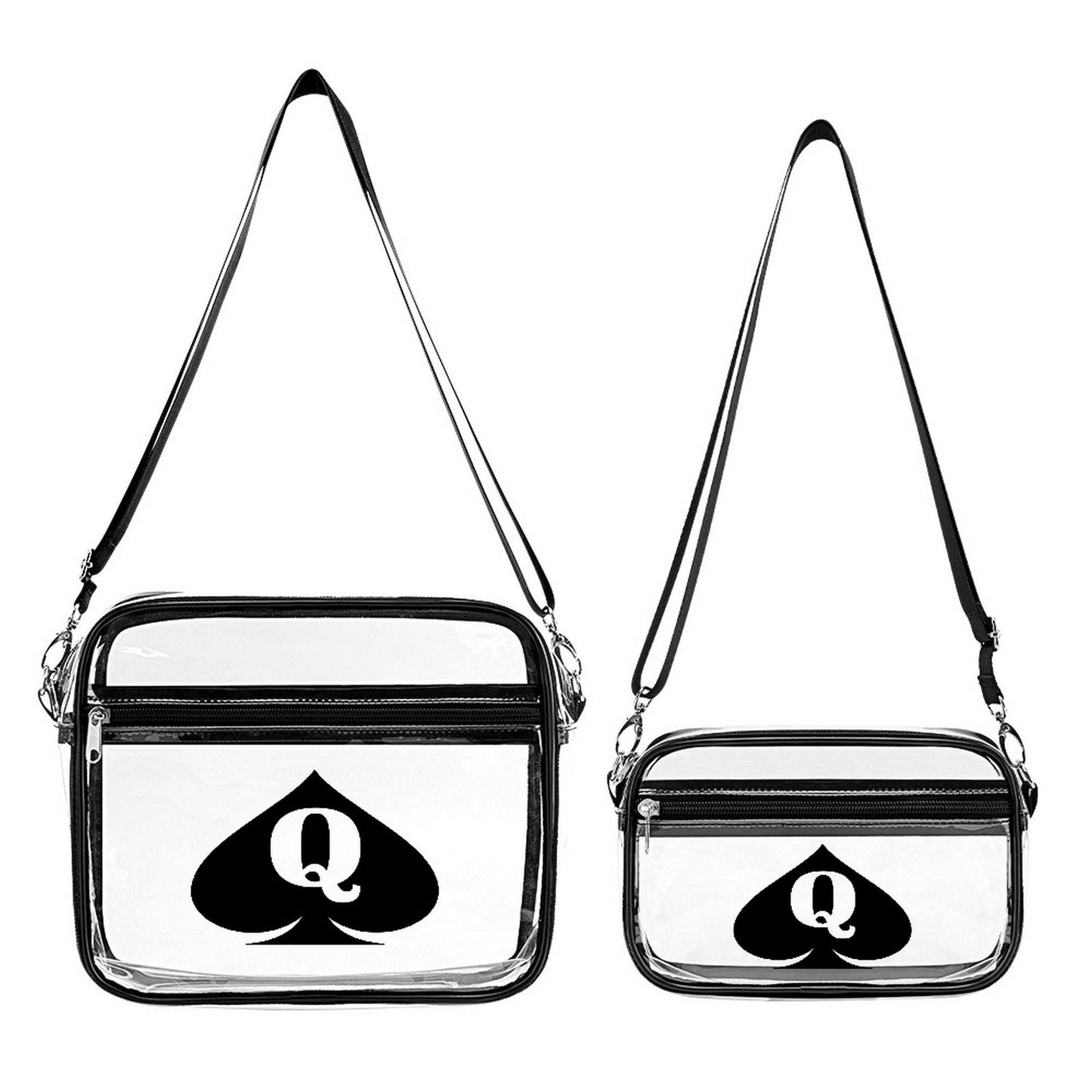 QUEEN OF SPADES Transparent bag set Two piece, cuckolding, hotwife bag, qos bag, queen of spadess clothing, queen of spades