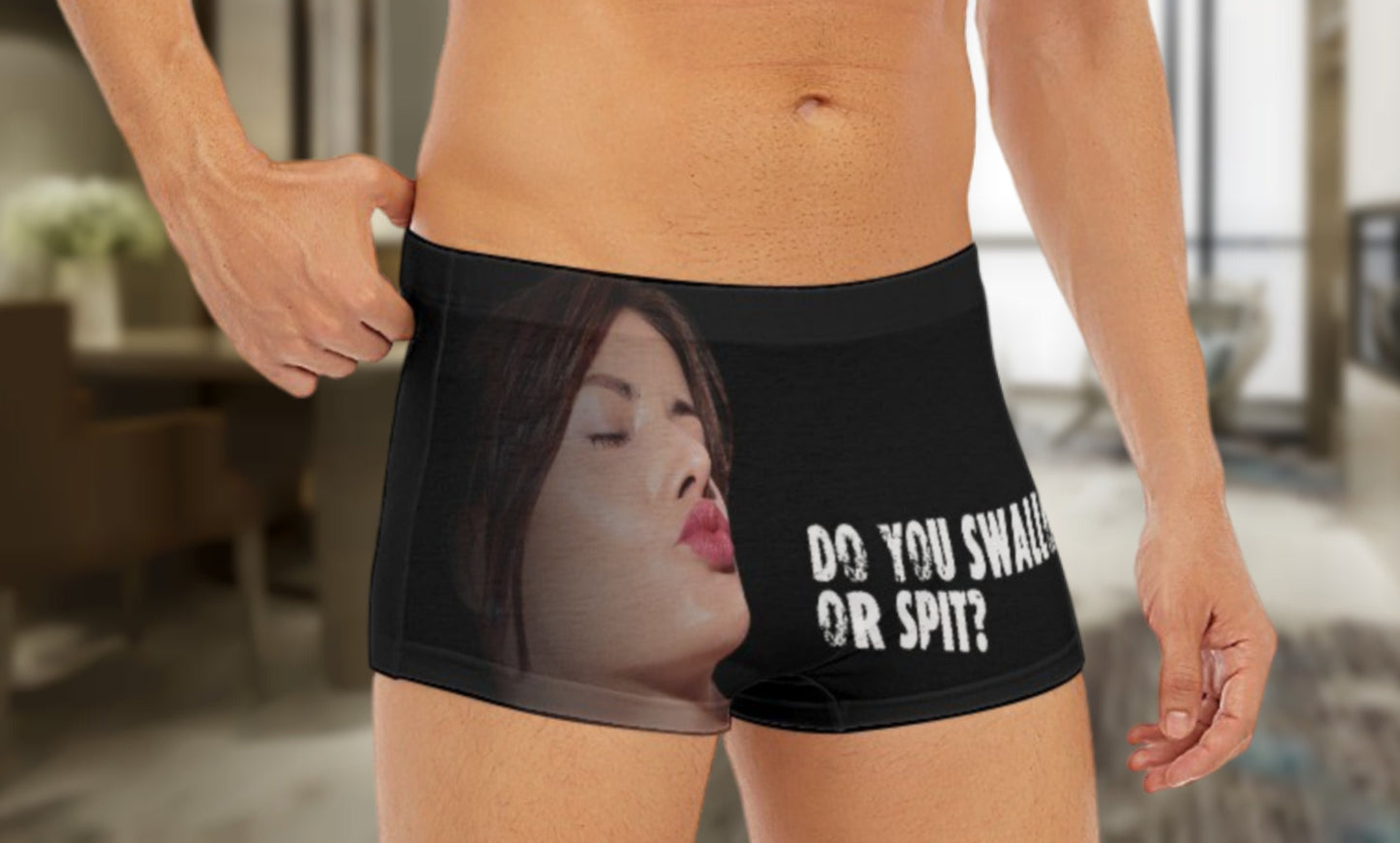 Do You Swallow or Spit?" Boxer Briefs – Fun & Provocative Underwear