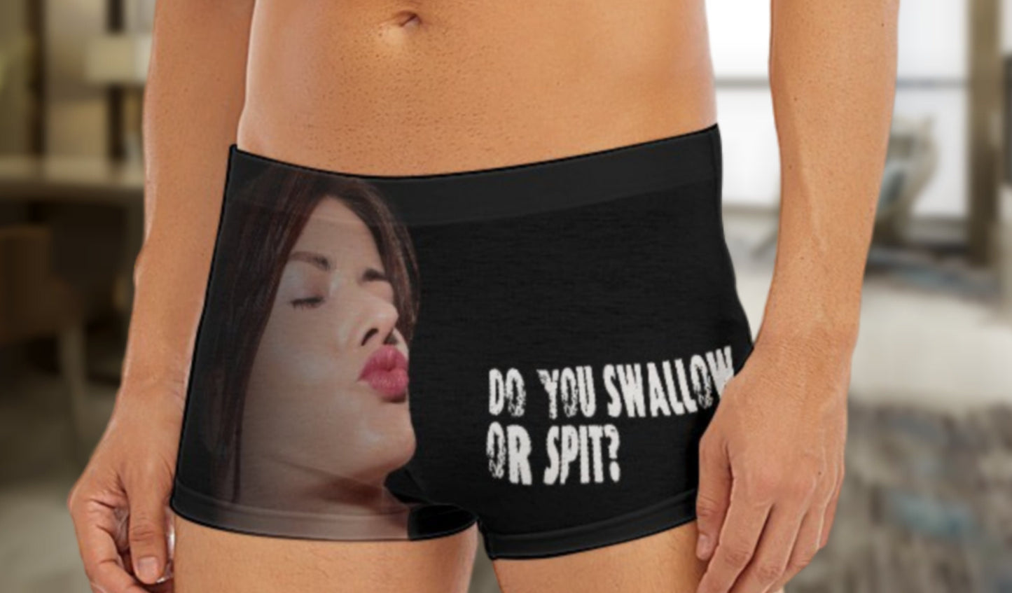 Do You Swallow or Spit?" Boxer Briefs – Fun & Provocative Underwear