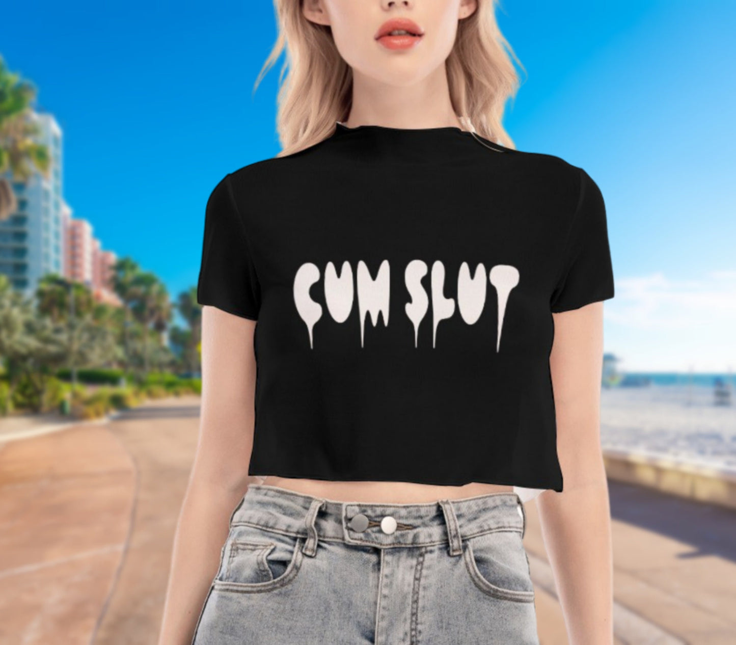 CUM SLUT croc tot, slut clothing, cuckolding, hotwife tshirt, slut clothing, naughty  top, slut tshirt, hotwife clothing, hotwife tshirt