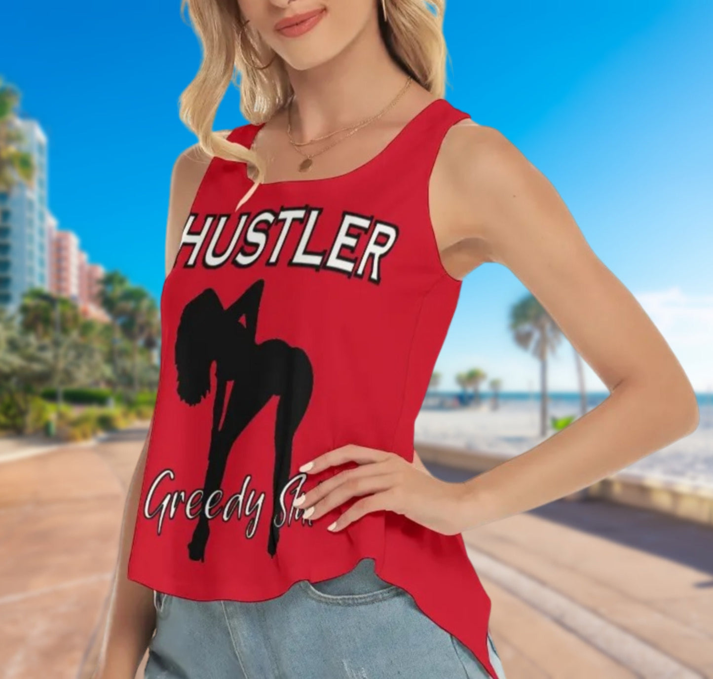 HUSTLER GREEDY SLUT Back Hollow Top, 5 colors, tshirt,naughty tshirt, hotwife t-shirt, slut tshirt , Cuckold t-shirt,, slut clothing,