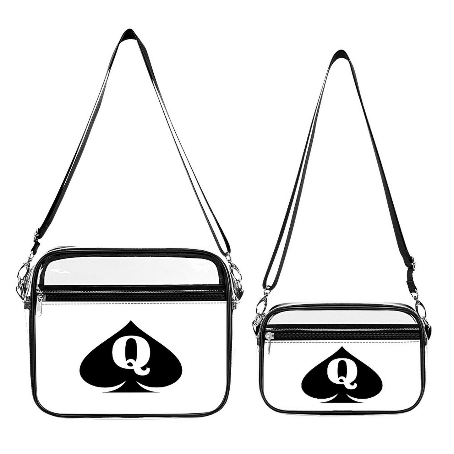 QUEEN OF SPADES Transparent bag set Two piece, cuckolding, hotwife bag, qos bag, queen of spadess clothing, queen of spades