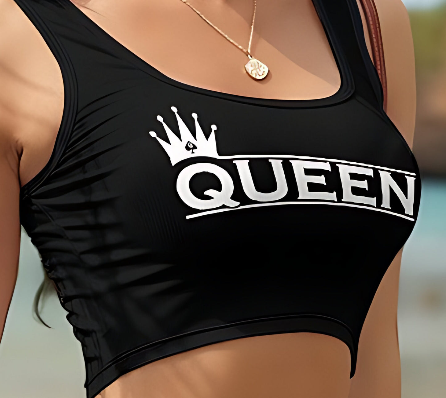 QUEEN OF SPADE Cropped Tank Top,, top queen off spades, qos t-shirt,t-shirt bbc Cuckold , slut clothing,qos top, qos top,