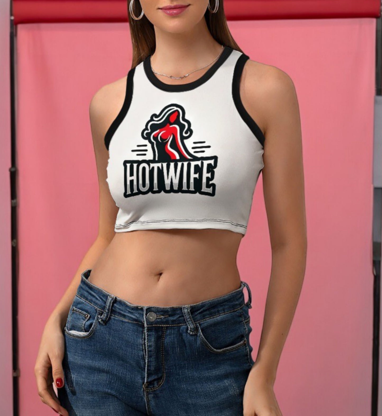 Hotwife Crop Top - Sexy, Stylish Women's Tank for  Slut - Perfect Bold Statement Apparel for Confident Looks and Empowerment