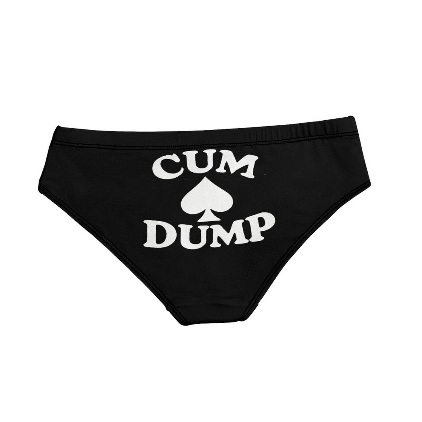 CUM DUMP High Waist Panties, 5 Colors, Plus Size Available, Queen of Spades Lingerie, Cuckold Hotwife Intimates, QOS Thong, Sexy Erotic Wear