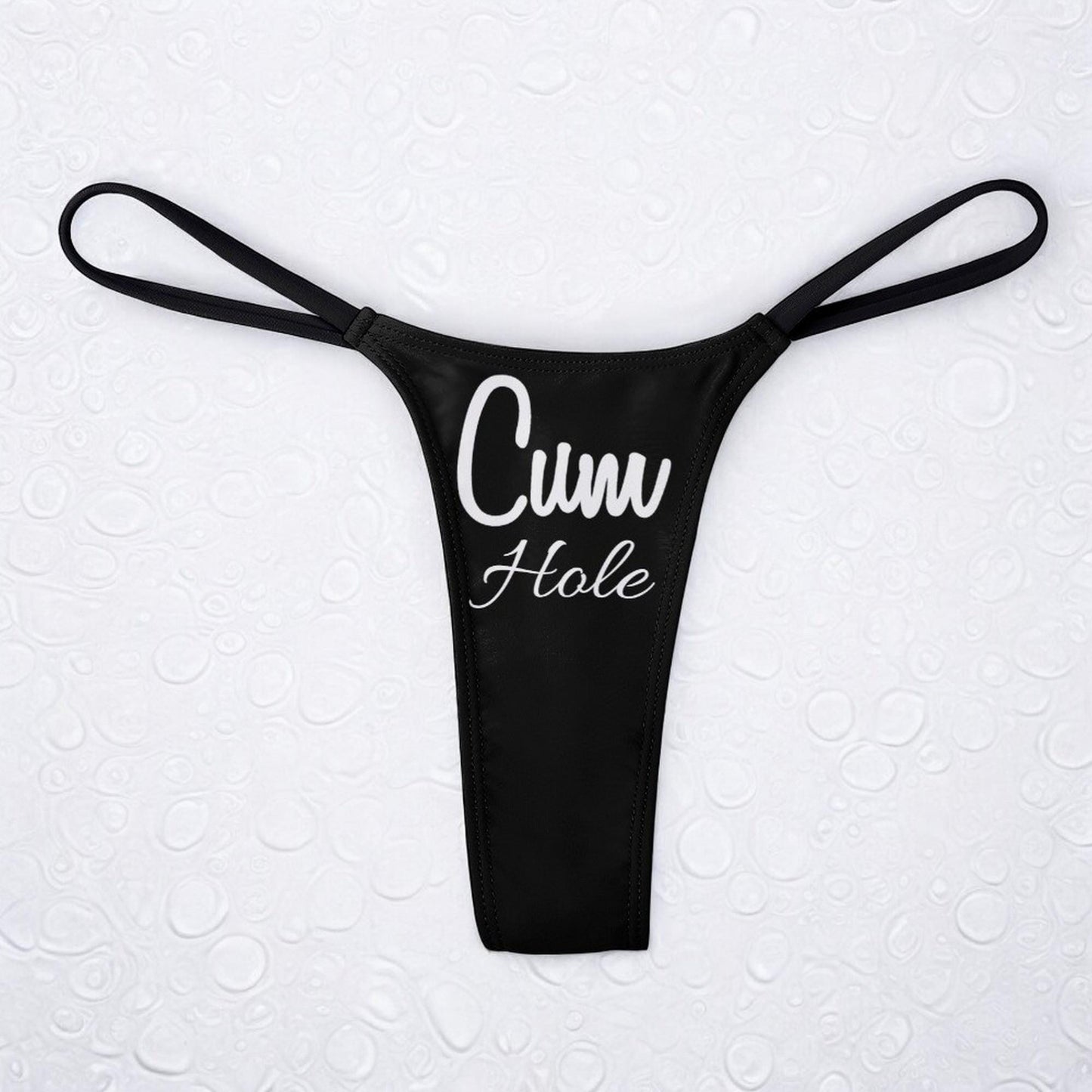 Cum Hole Thong - Hotwife Lingerie for Sluts and Whores - Sexy and Provocative Underwear for Wild and Naughty Intimate Nights