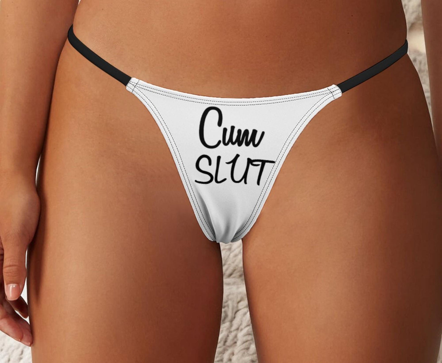 Cum SLUT Thong - Seductive Lingerie for Hotwives, Cuckolding, and Naughty Panties to Fulfill Your Wildest Desires and Fantasies