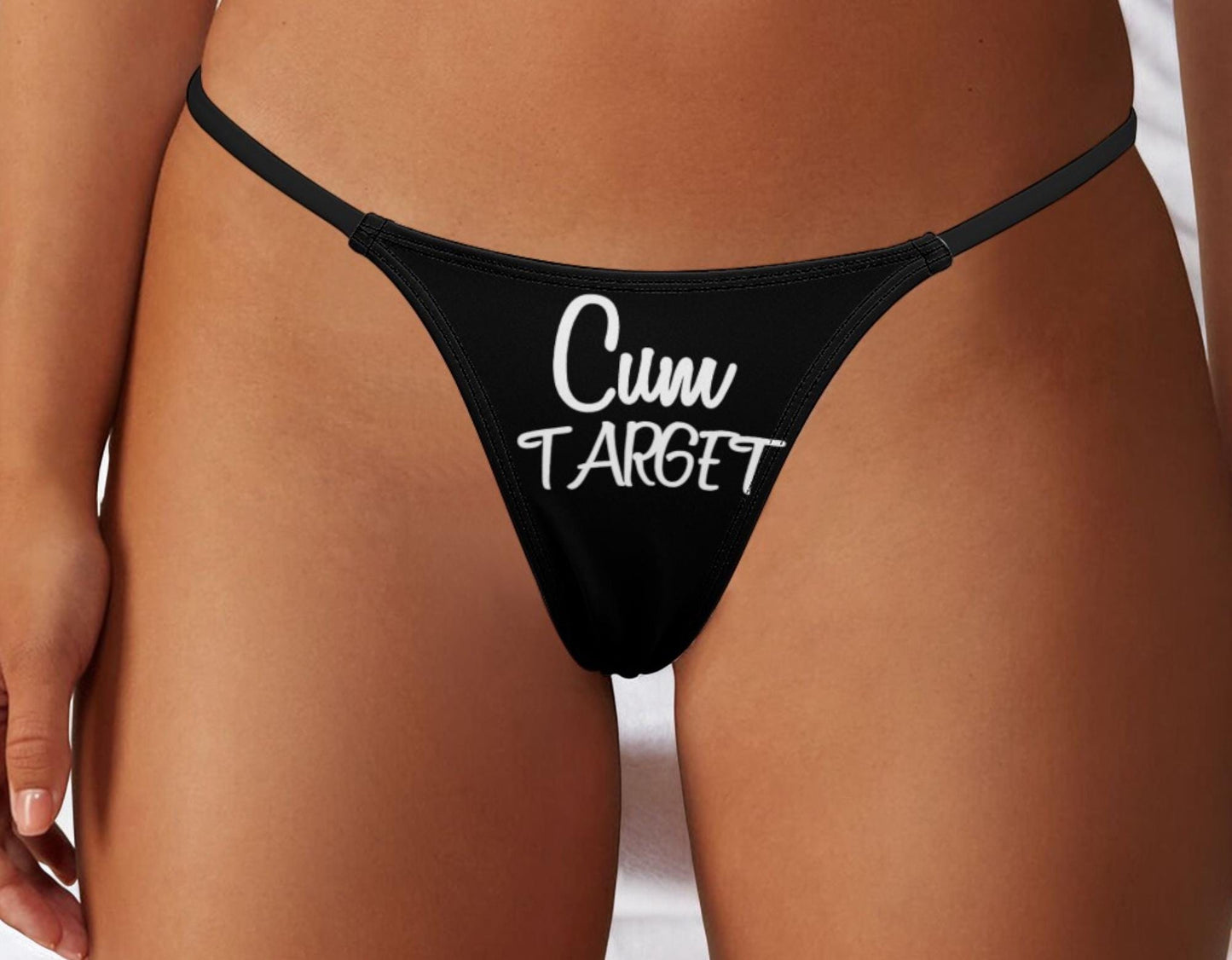 Cum Target Thong - Seductive and Bold Lingerie for Hotwives, Cuckolding Adventures, and Naughty Panties to Fulfill Your Wildest Desires