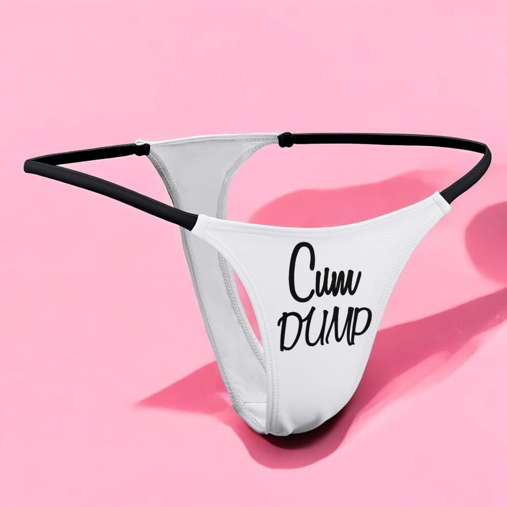 Cum Dump Thong - Bold and Seductive Lingerie for Hotwives, Cuckolding Adventures, and Naughty Panties to Fulfill Your Wildest Desires