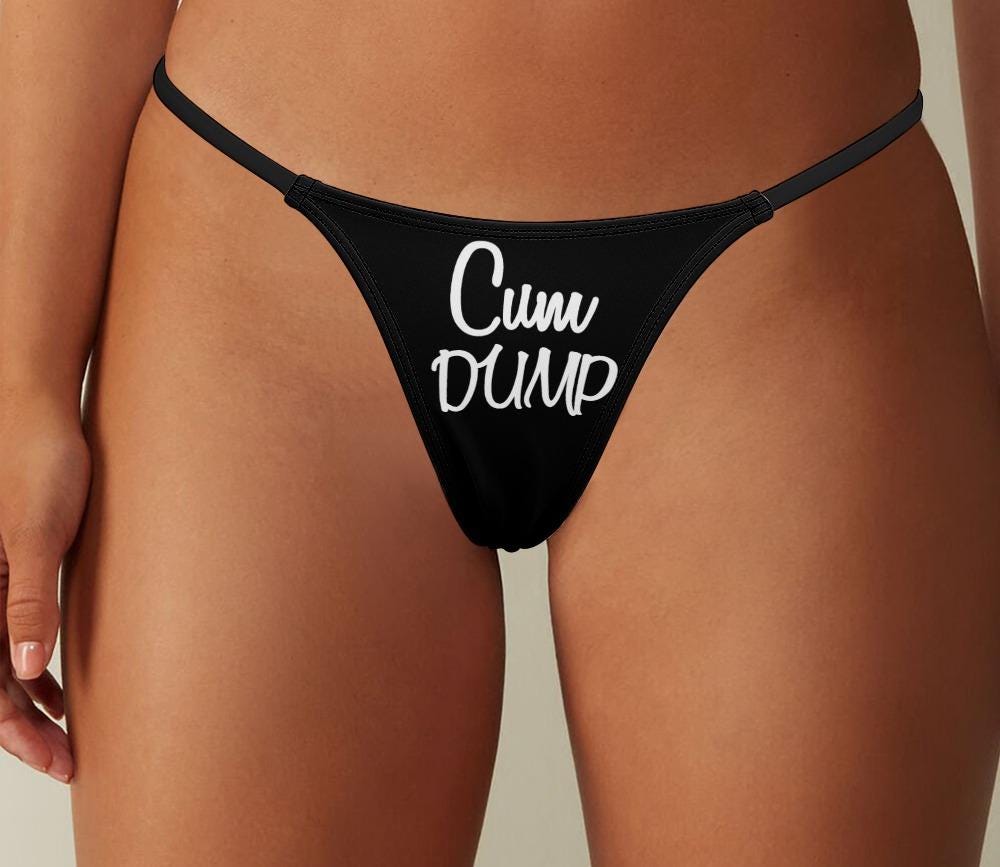 Cum Dump Thong - Bold and Seductive Lingerie for Hotwives, Cuckolding Adventures, and Naughty Panties to Fulfill Your Wildest Desires