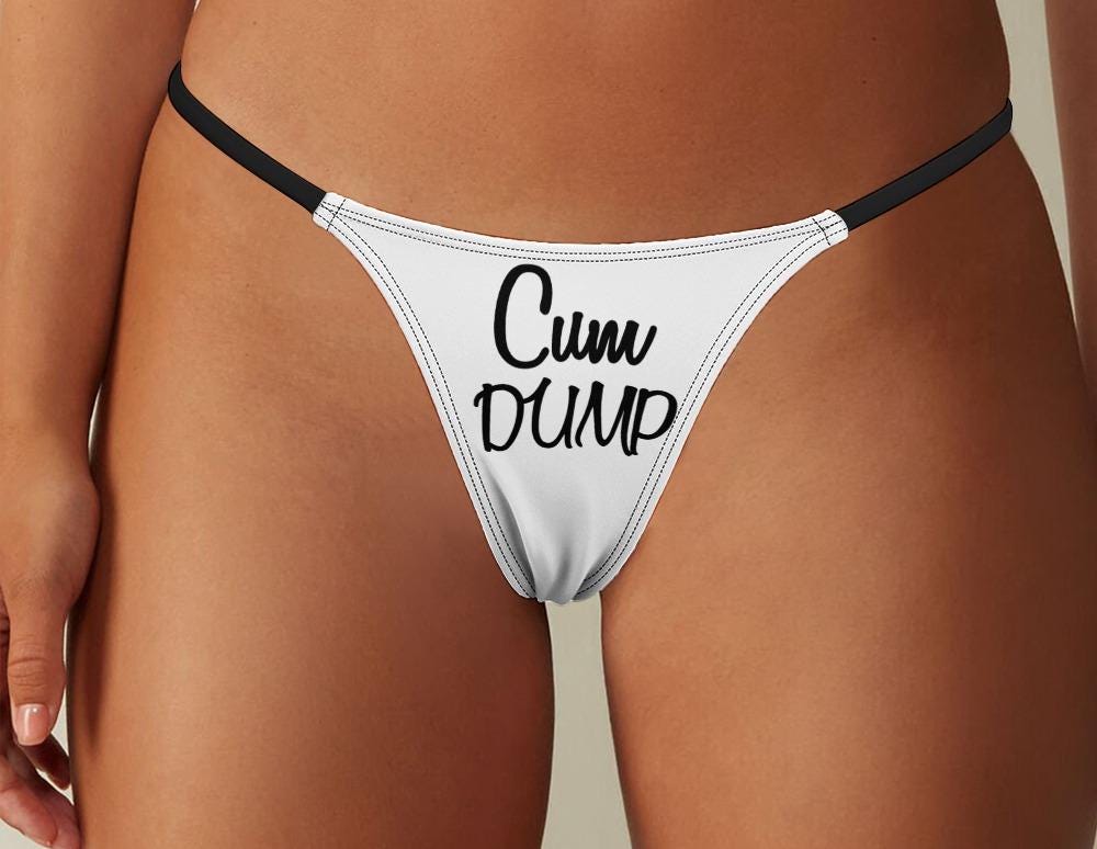 Cum Dump Thong - Bold and Seductive Lingerie for Hotwives, Cuckolding Adventures, and Naughty Panties to Fulfill Your Wildest Desires