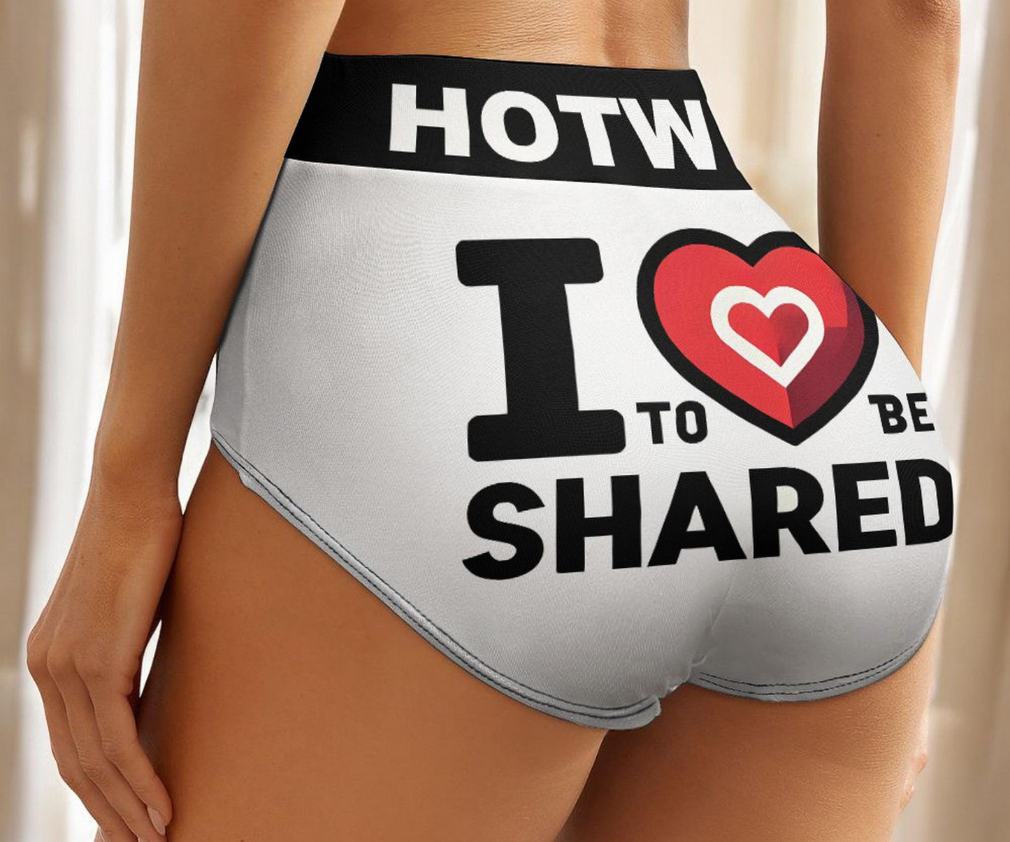 Sexy Hotwife Panties - 'I Love to Be Shared' - For Bold Women Who Crave to Be Shared - Erotic and Provocative Lingerie Gift