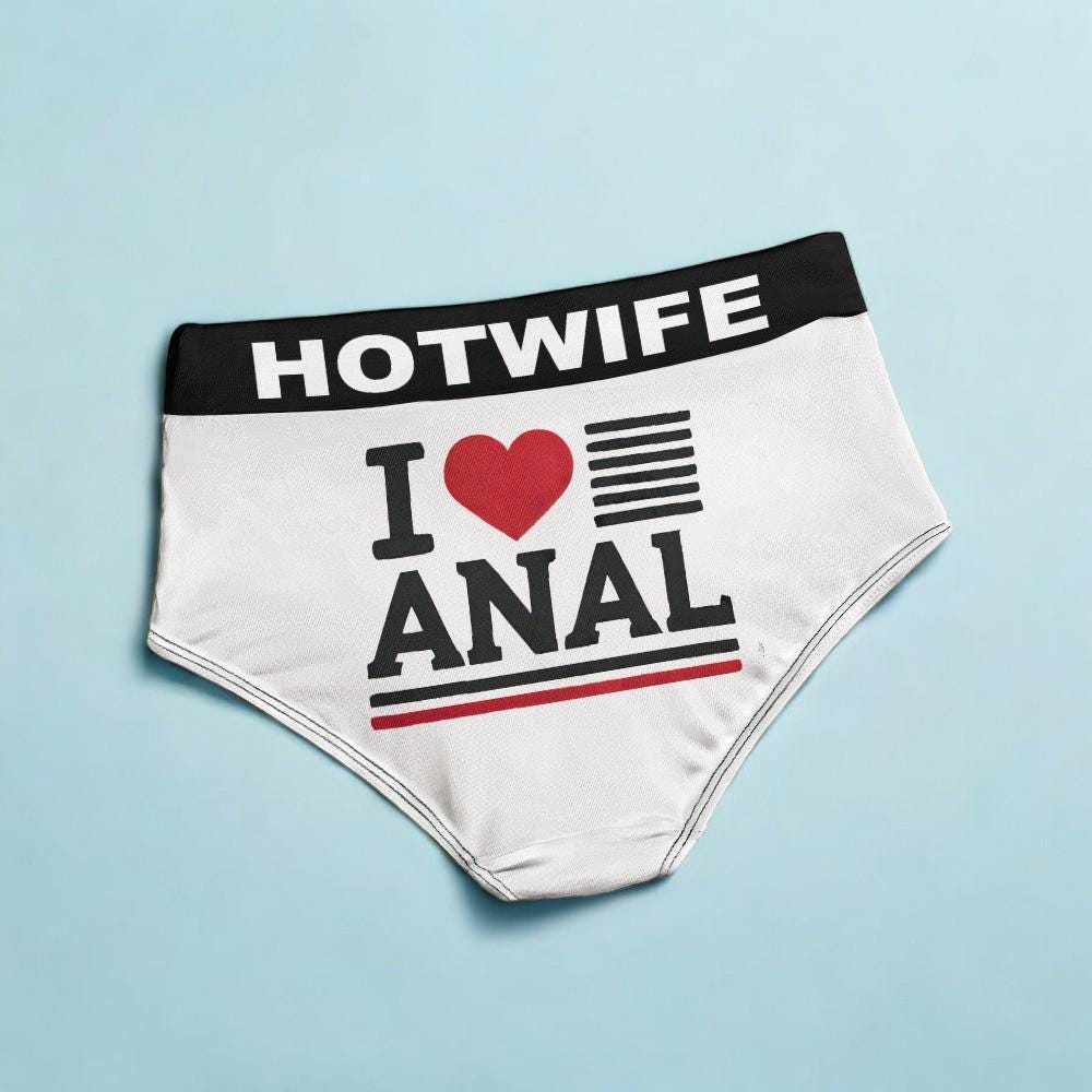 Sexy I LOVE ANAL Panties - Bold Lingerie for Women Who Dare to Share - Erotic and Provocative Gift for Passionate Moments