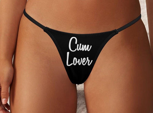 Cum Lover Thong - Seductive Slut Clothing for Cuckolding Hotwives, Naughty Panties to Fulfill Your Wildest Fantasies and Desires