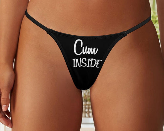 Cum Inside Thong - Irresistible and Seductive Slut Clothing for Hotwives, Cuckolding, and Naughty Panties to Fulfill Your Wildest Desires