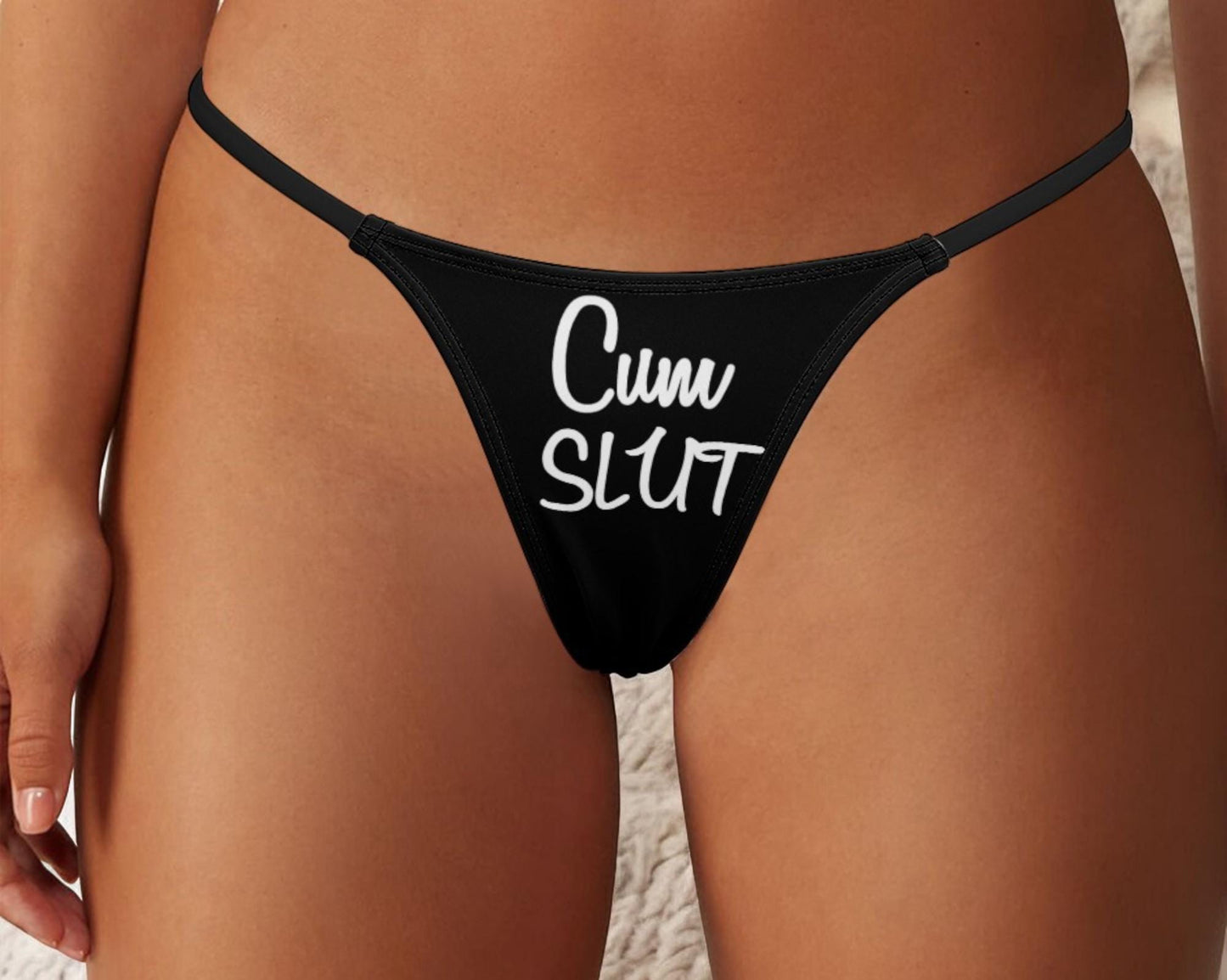 Cum SLUT Thong - Seductive Lingerie for Hotwives, Cuckolding, and Naughty Panties to Fulfill Your Wildest Desires and Fantasies