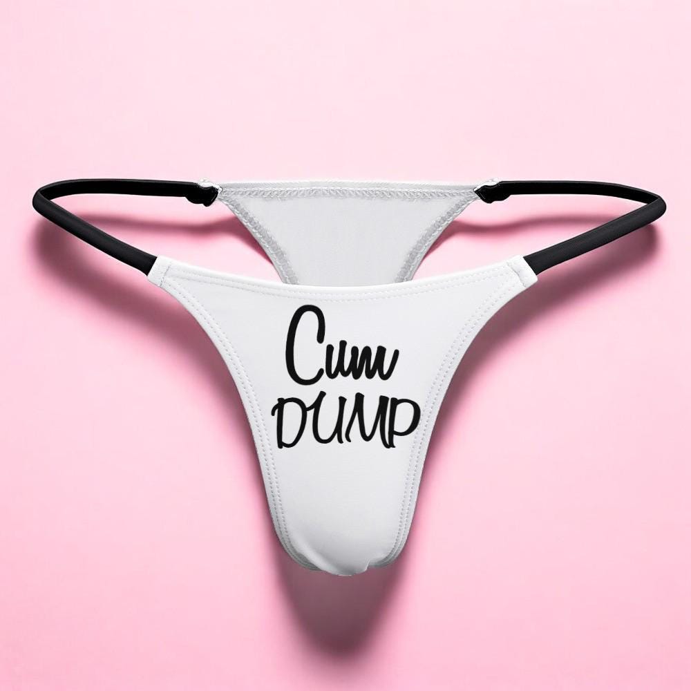 Cum Dump Thong - Bold and Seductive Lingerie for Hotwives, Cuckolding Adventures, and Naughty Panties to Fulfill Your Wildest Desires