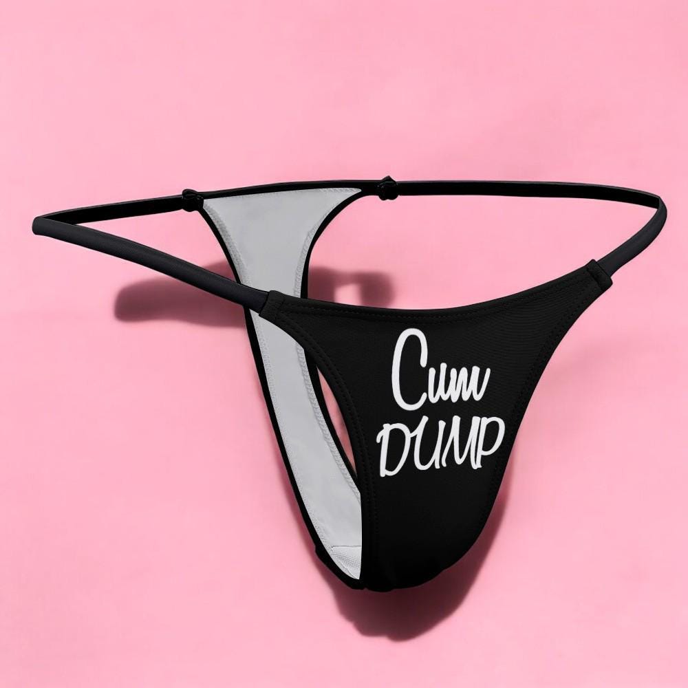 Cum Dump Thong - Bold and Seductive Lingerie for Hotwives, Cuckolding Adventures, and Naughty Panties to Fulfill Your Wildest Desires