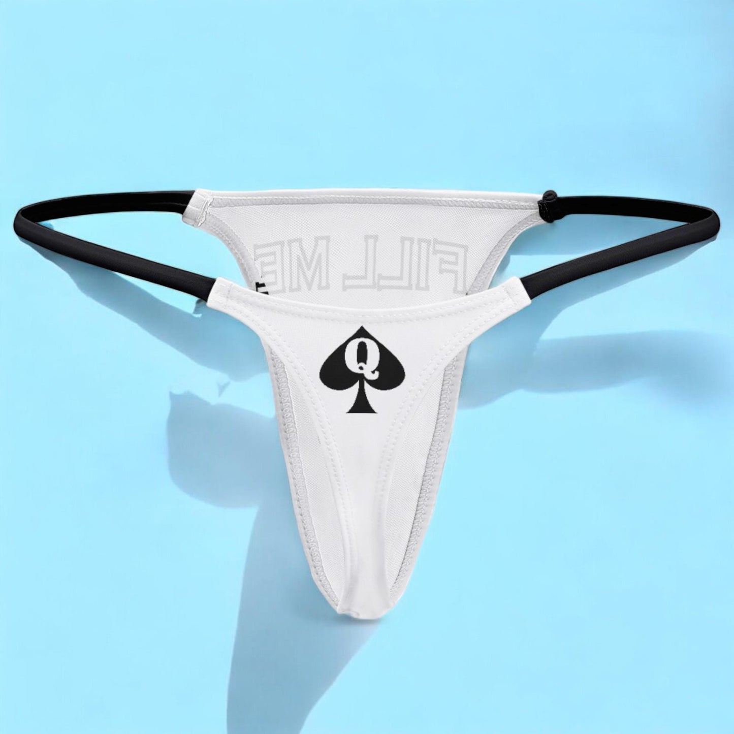 FILL ME UP – Queen of Spades Hotwife Thong: Bold Lingerie for Confident Women Embracing Their Desires – Make a Statement in the Bedroom