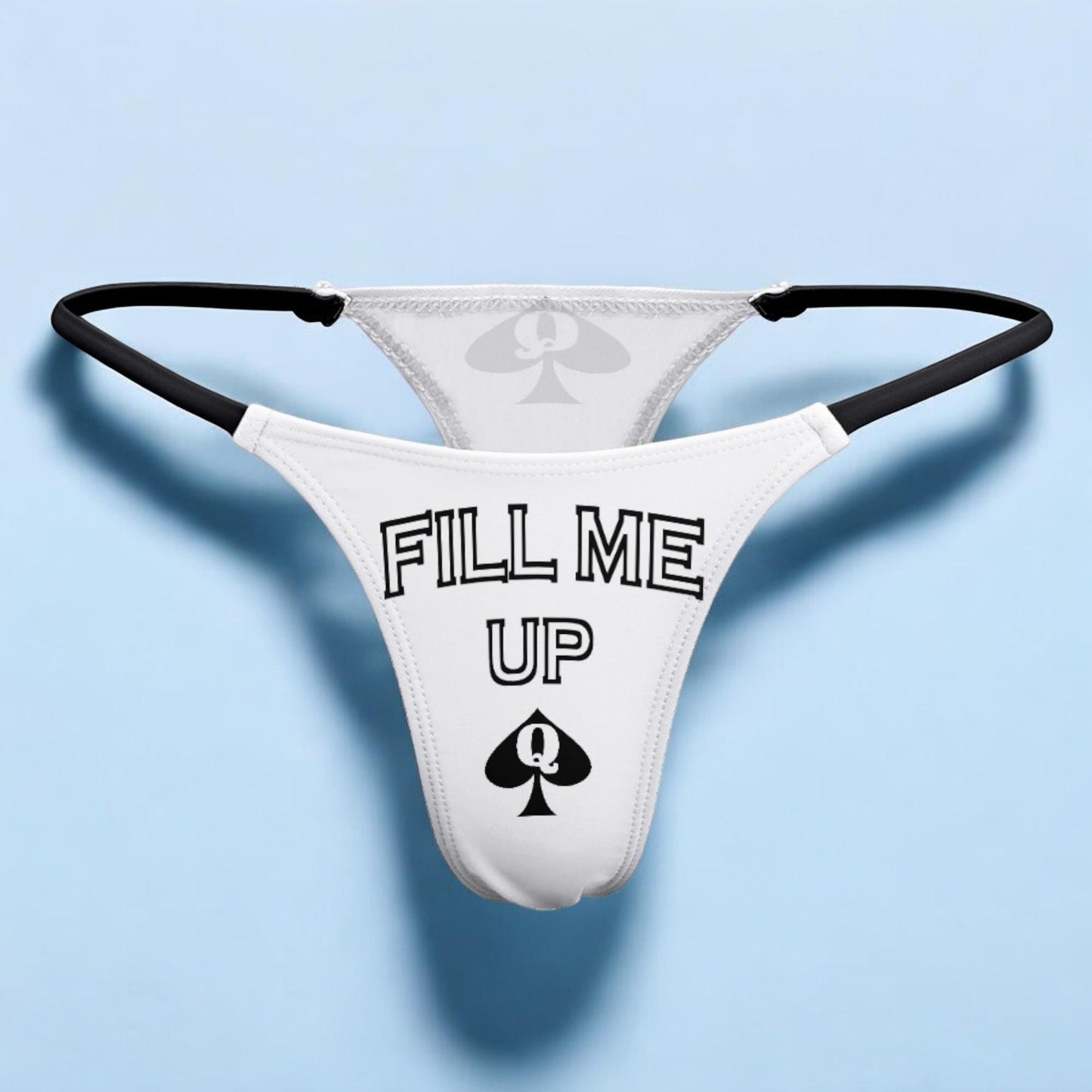 FILL ME UP – Queen of Spades Hotwife Thong: Bold Lingerie for Confident Women Embracing Their Desires – Make a Statement in the Bedroom