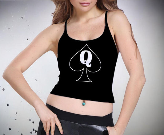 Queen of Spades Hotwife Women's Tank Top Bold and Spicy Design for Confident Wives Embracing the Hotwife Lifestyle