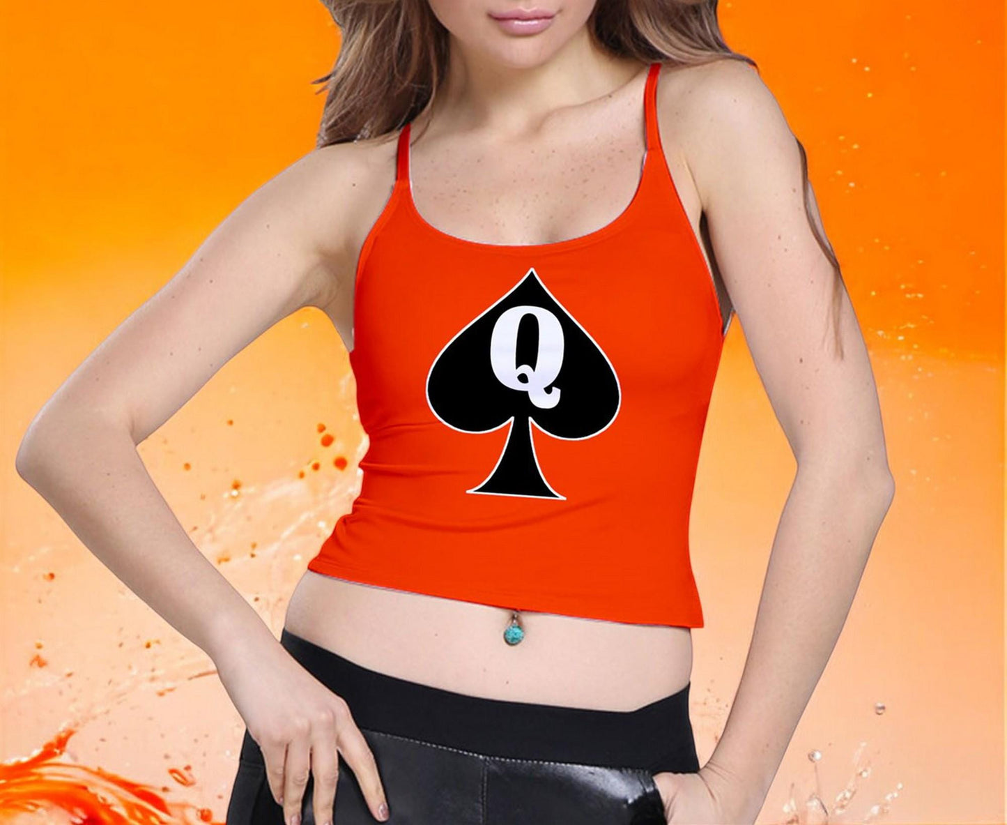 Queen of Spades Hotwife Women's Tank Top Bold and Spicy Design for Confident Wives Embracing the Hotwife Lifestyle