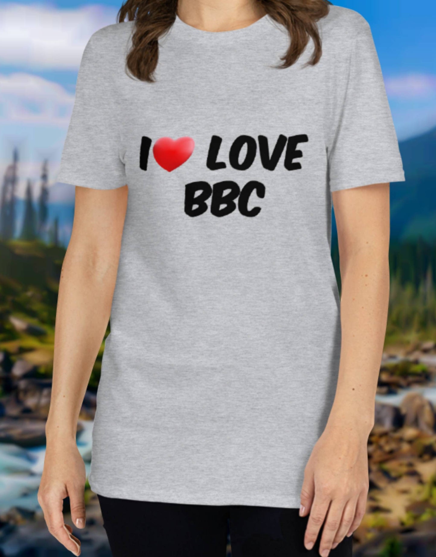 T-shirt I LOVE BBC , queen of spades tshirt, custom tshirt, women t-shirt, hotwife,