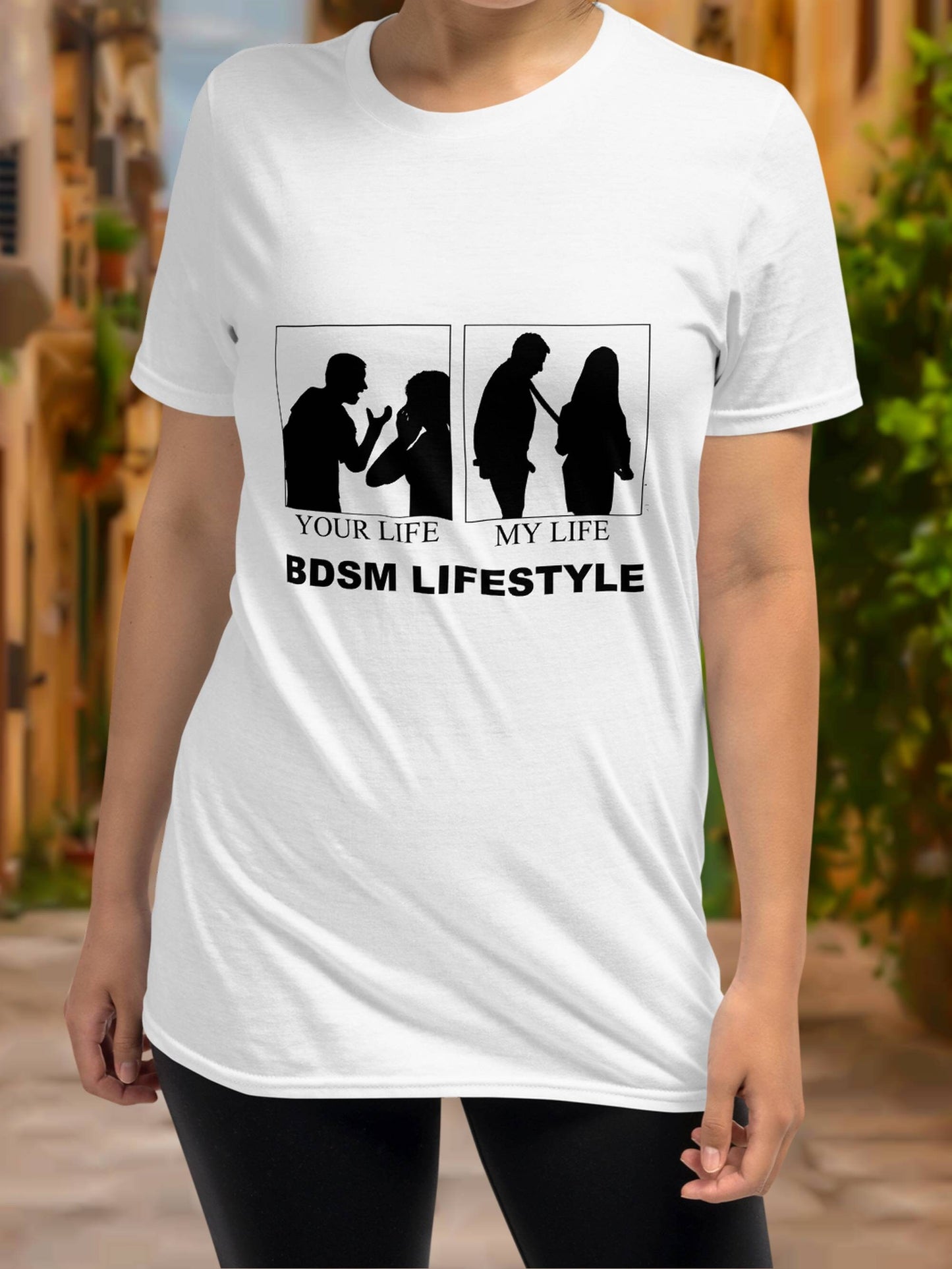 T-shirt BDSM LIFESTYLE, your life,  my life, women t-shirt, hotwife,