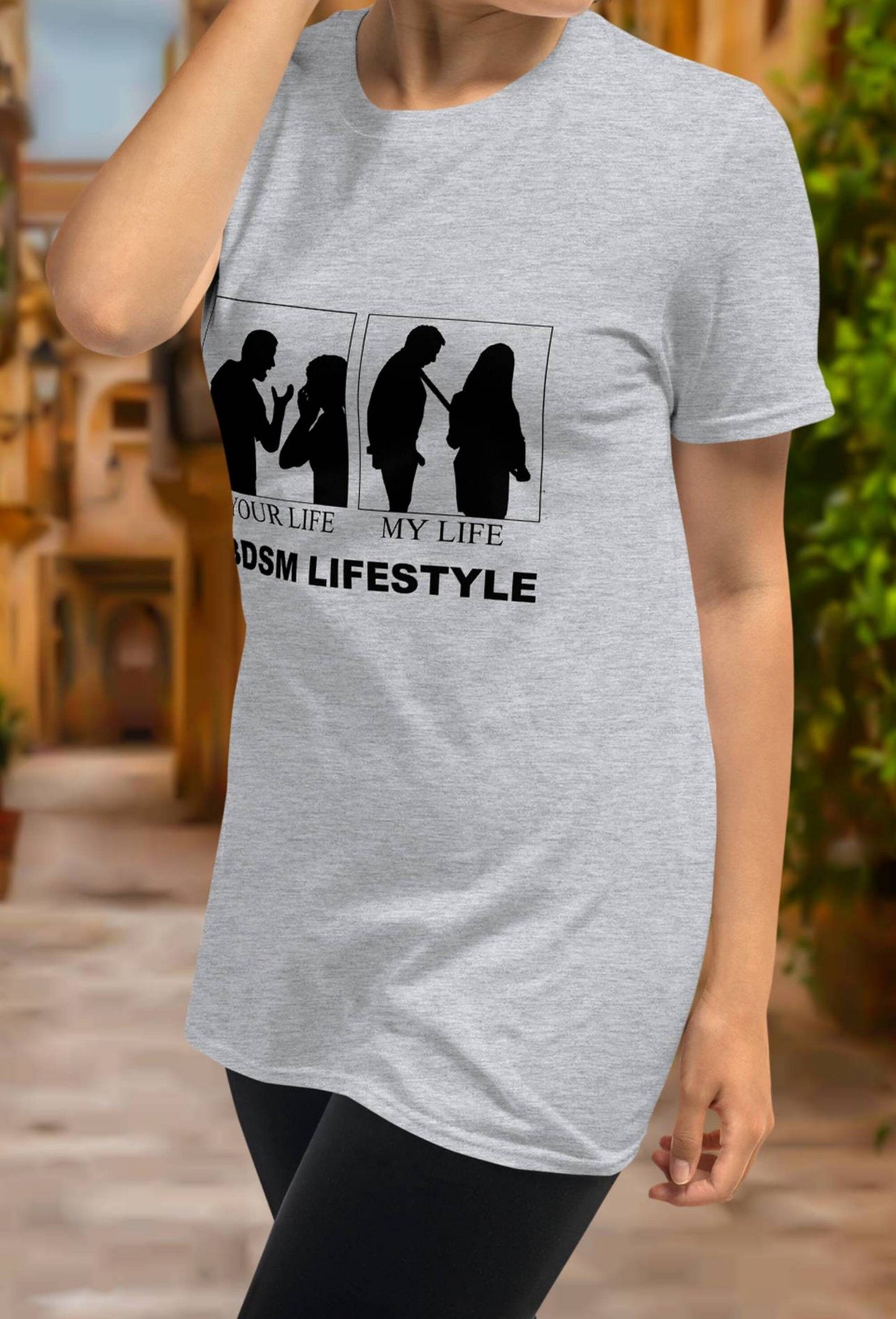 T-shirt BDSM LIFESTYLE, your life,  my life, women t-shirt, hotwife,