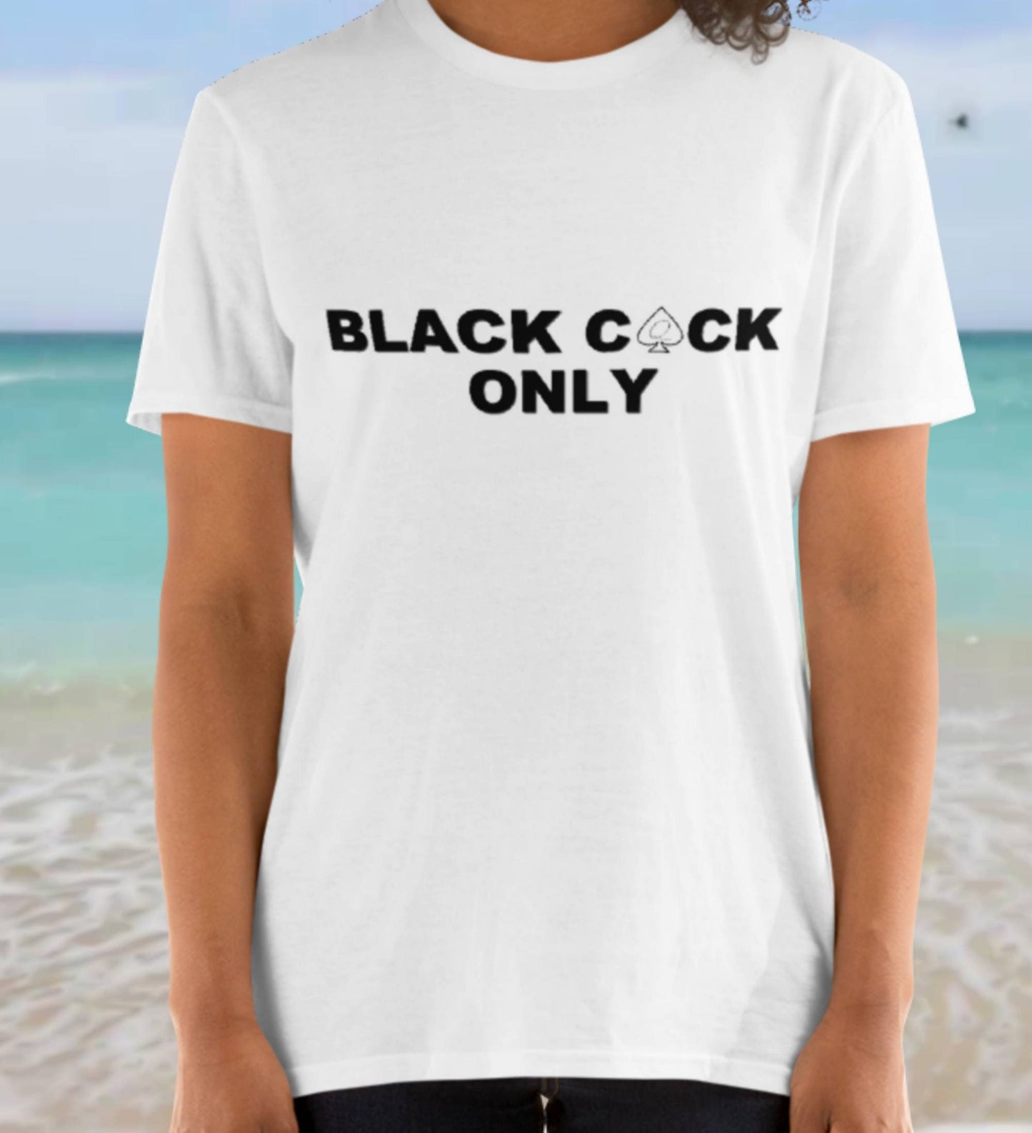 T-shirt BLACK COCK ONLY , queen of spades tshirt, custom tshirt, women t-shirt, hotwife,