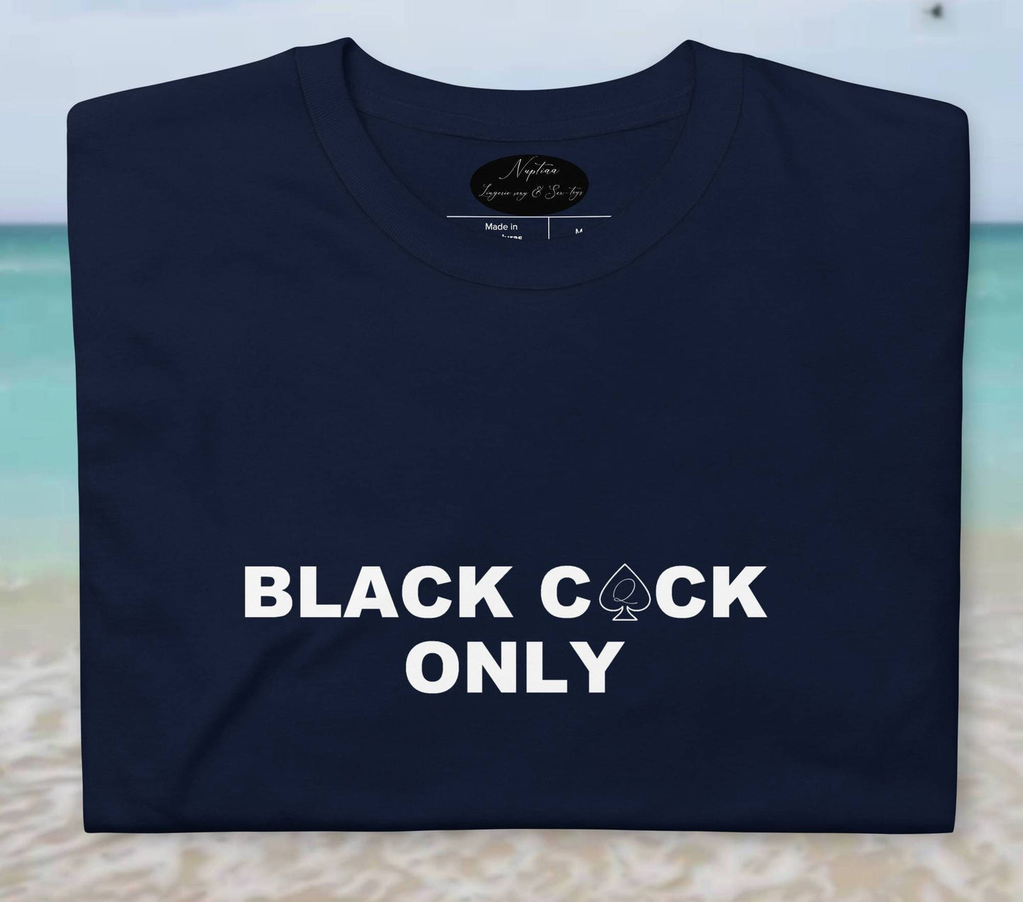 T-shirt BLACK COCK ONLY , queen of spades tshirt, custom tshirt, women t-shirt, hotwife,