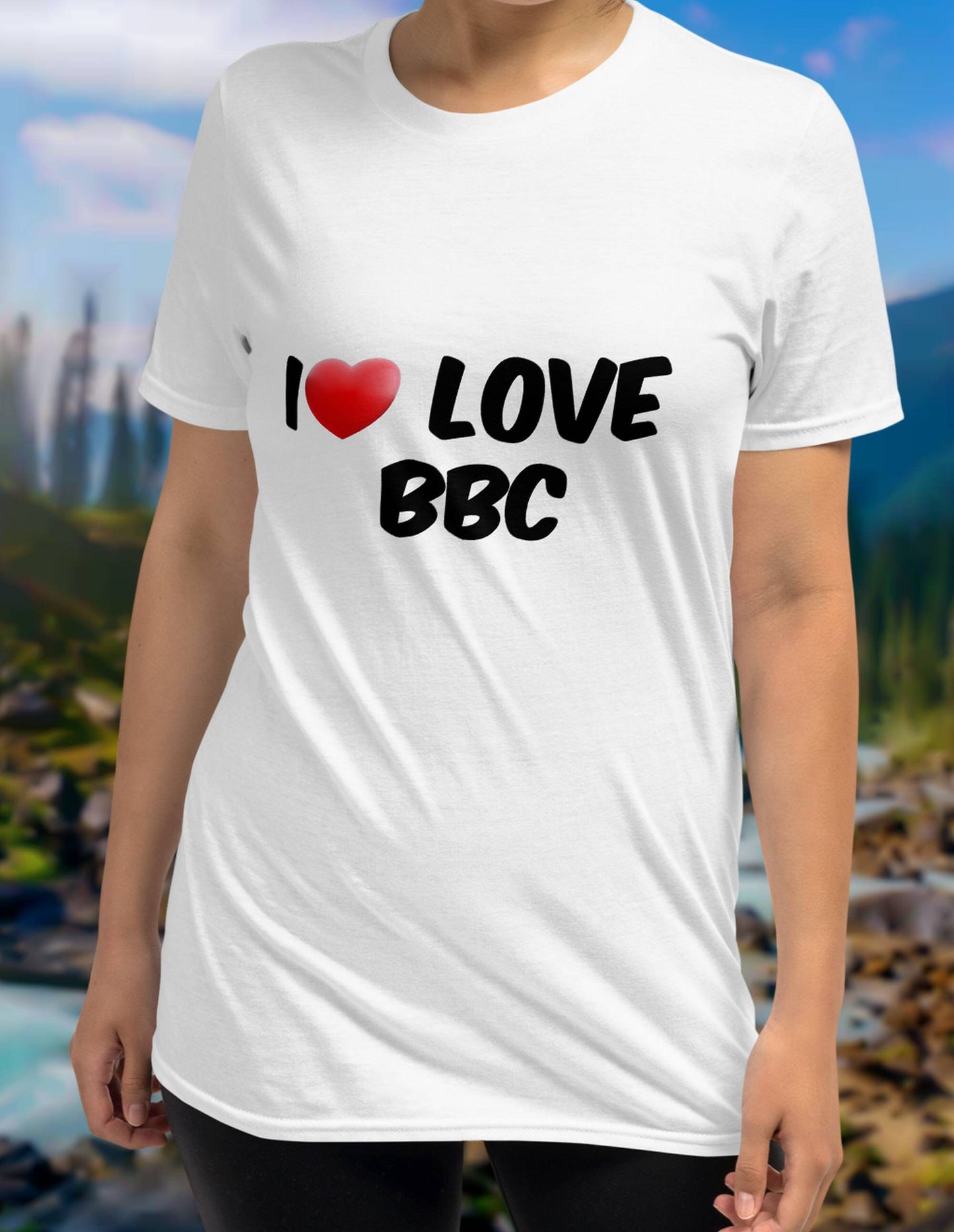 T-shirt I LOVE BBC , queen of spades tshirt, custom tshirt, women t-shirt, hotwife,