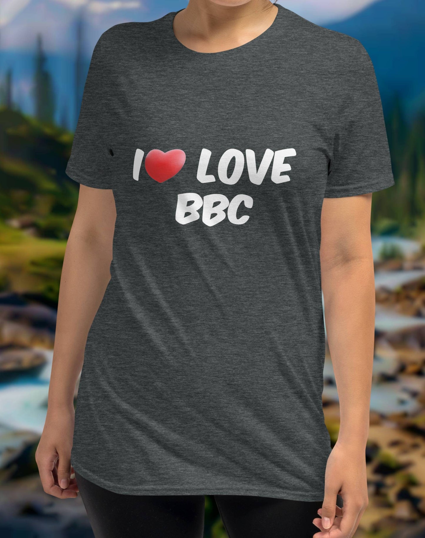 T-shirt I LOVE BBC , queen of spades tshirt, custom tshirt, women t-shirt, hotwife,