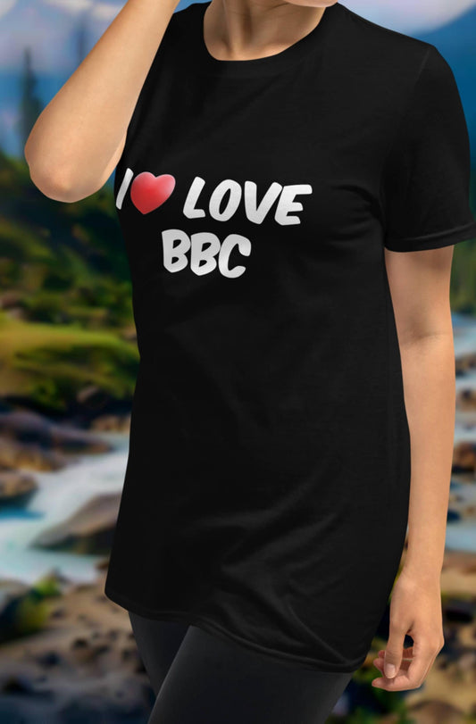 T-shirt I LOVE BBC , queen of spades tshirt, custom tshirt, women t-shirt, hotwife,