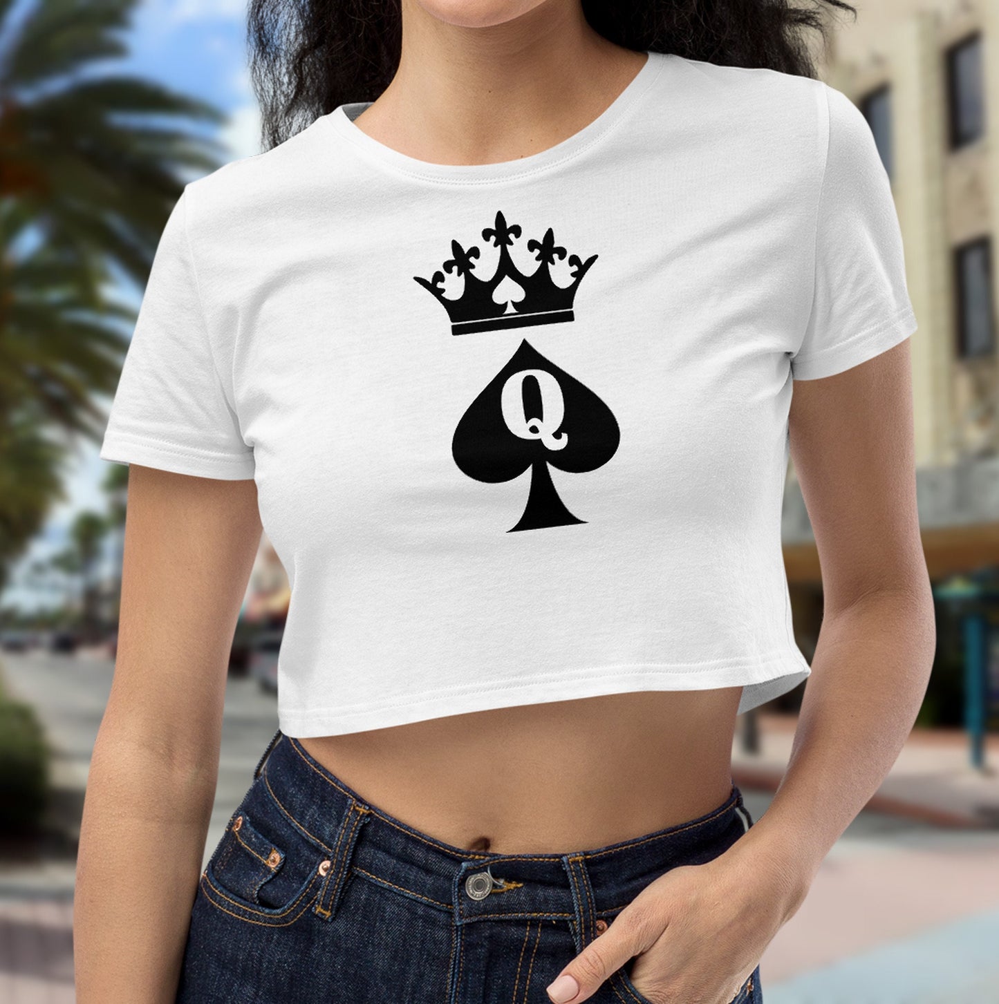 Croc-top QUEEN of SPADES, hotwife t-shirt, queen off spades, qos t-shirt, bbc t-shirt,  Cuckold Womens t-shirt,, slut clothing