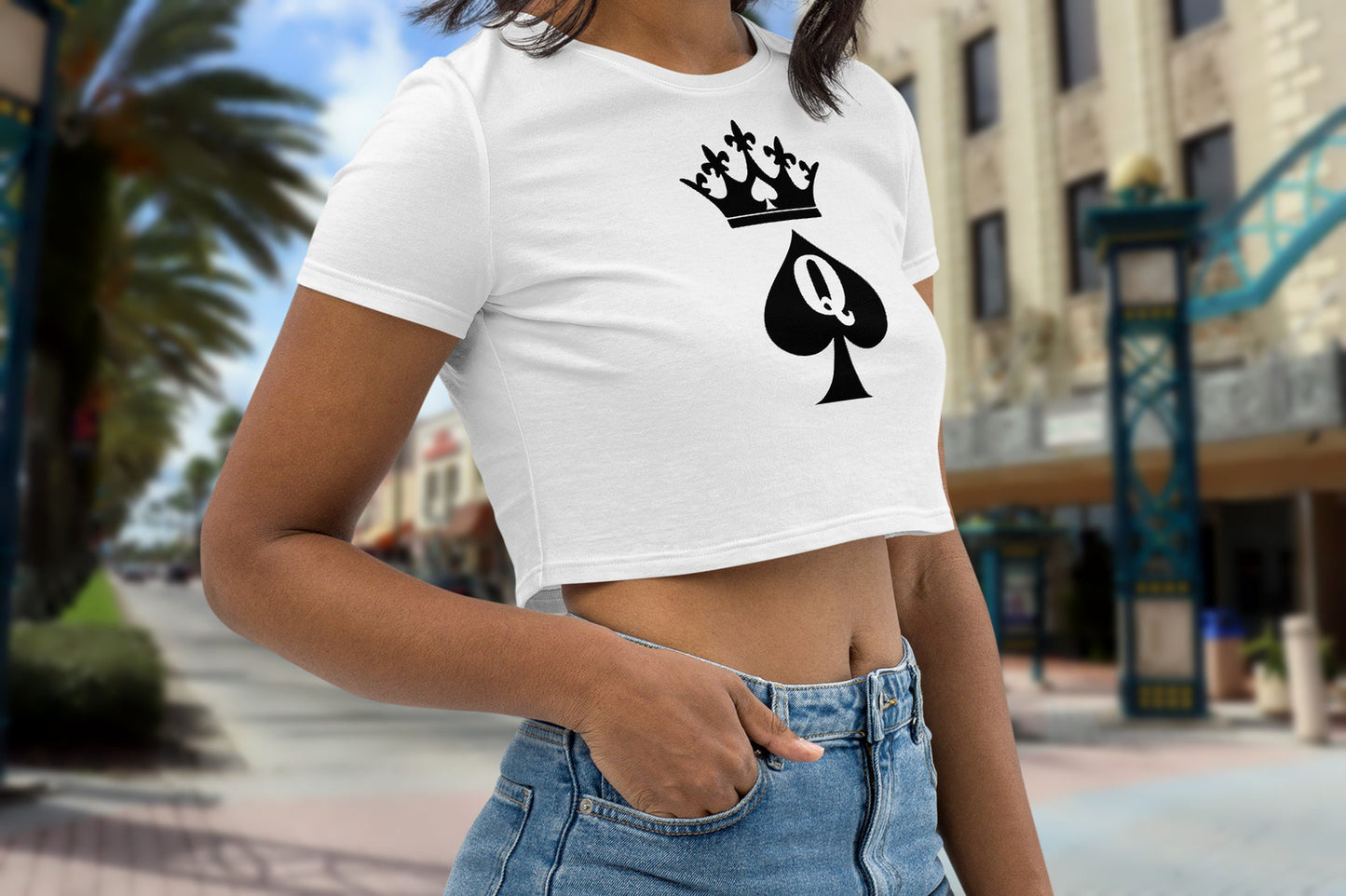 Croc-top QUEEN of SPADES, hotwife t-shirt, queen off spades, qos t-shirt, bbc t-shirt,  Cuckold Womens t-shirt,, slut clothing